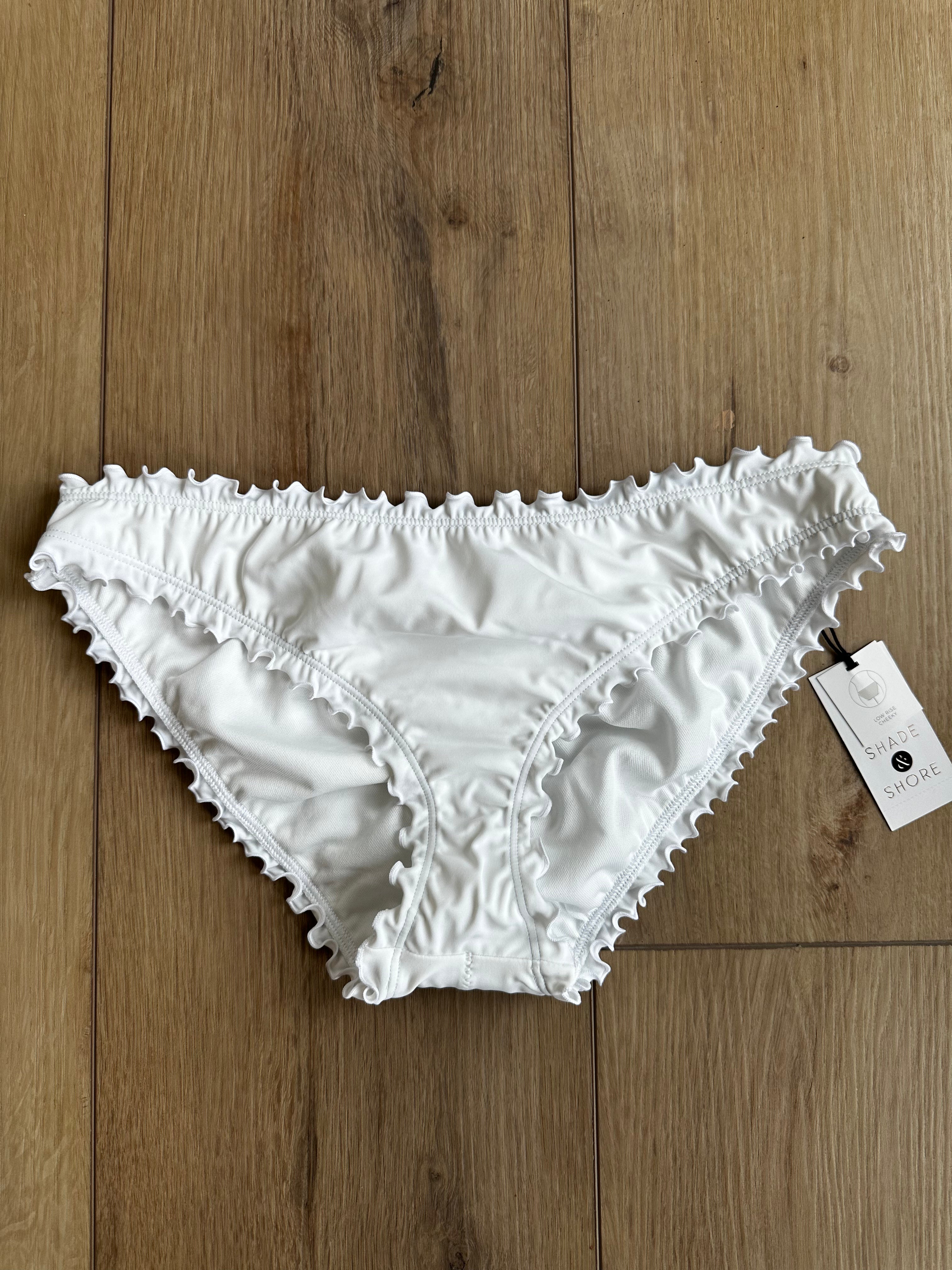 White Bikini Bottom New With Tag (Size Medium)