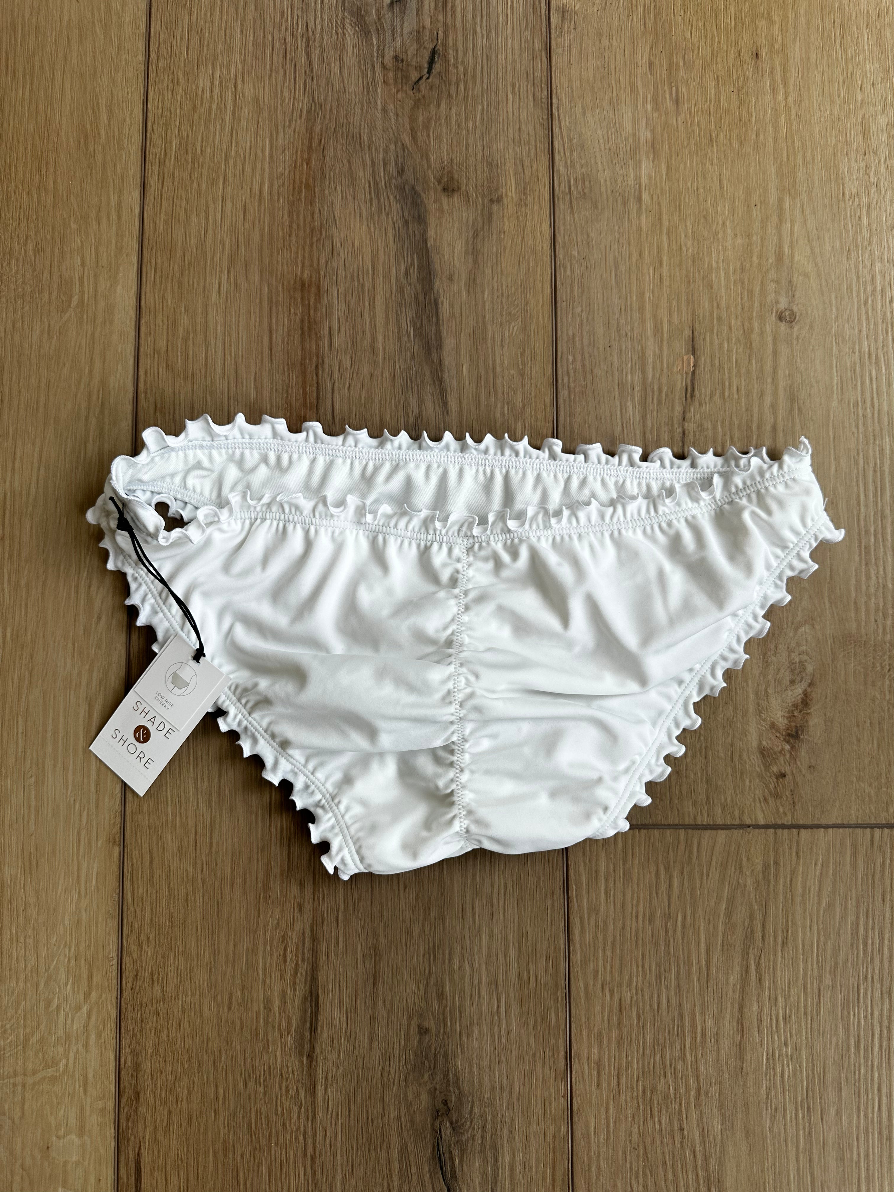 White Bikini Bottom New With Tag (Size Medium)