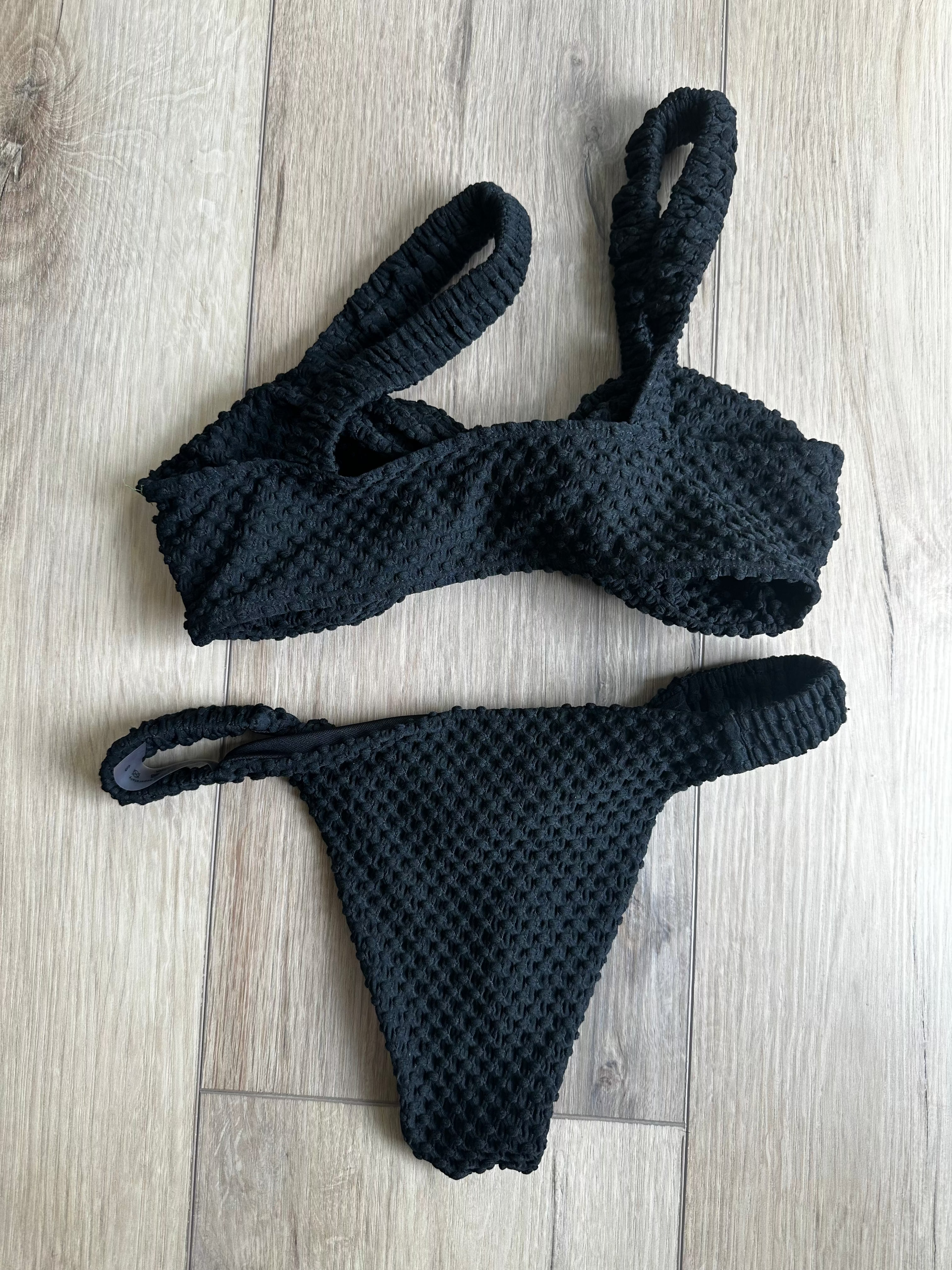 Black Bikini Set New (Size Medium)