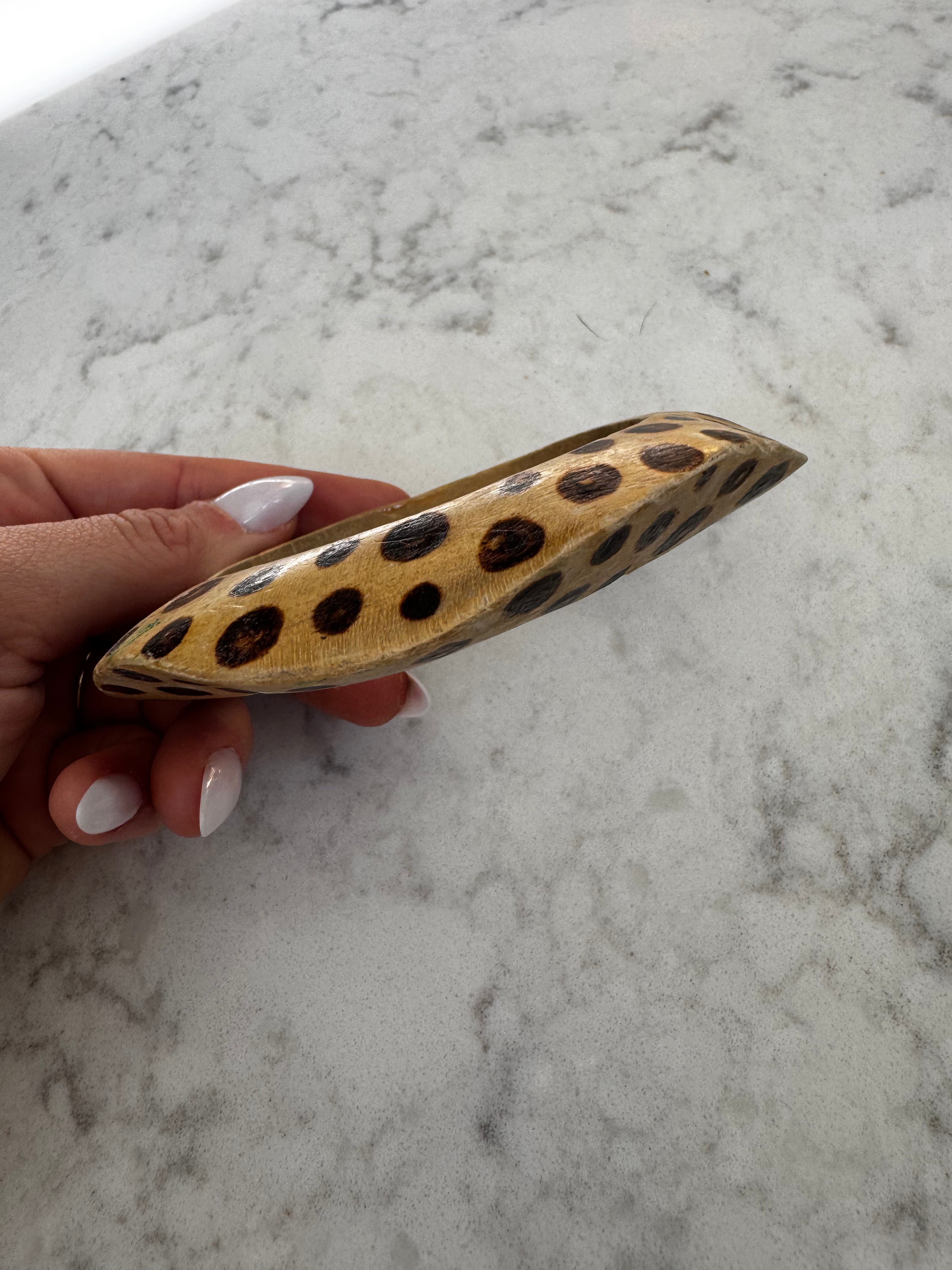 Wooden Bangle with Pattern