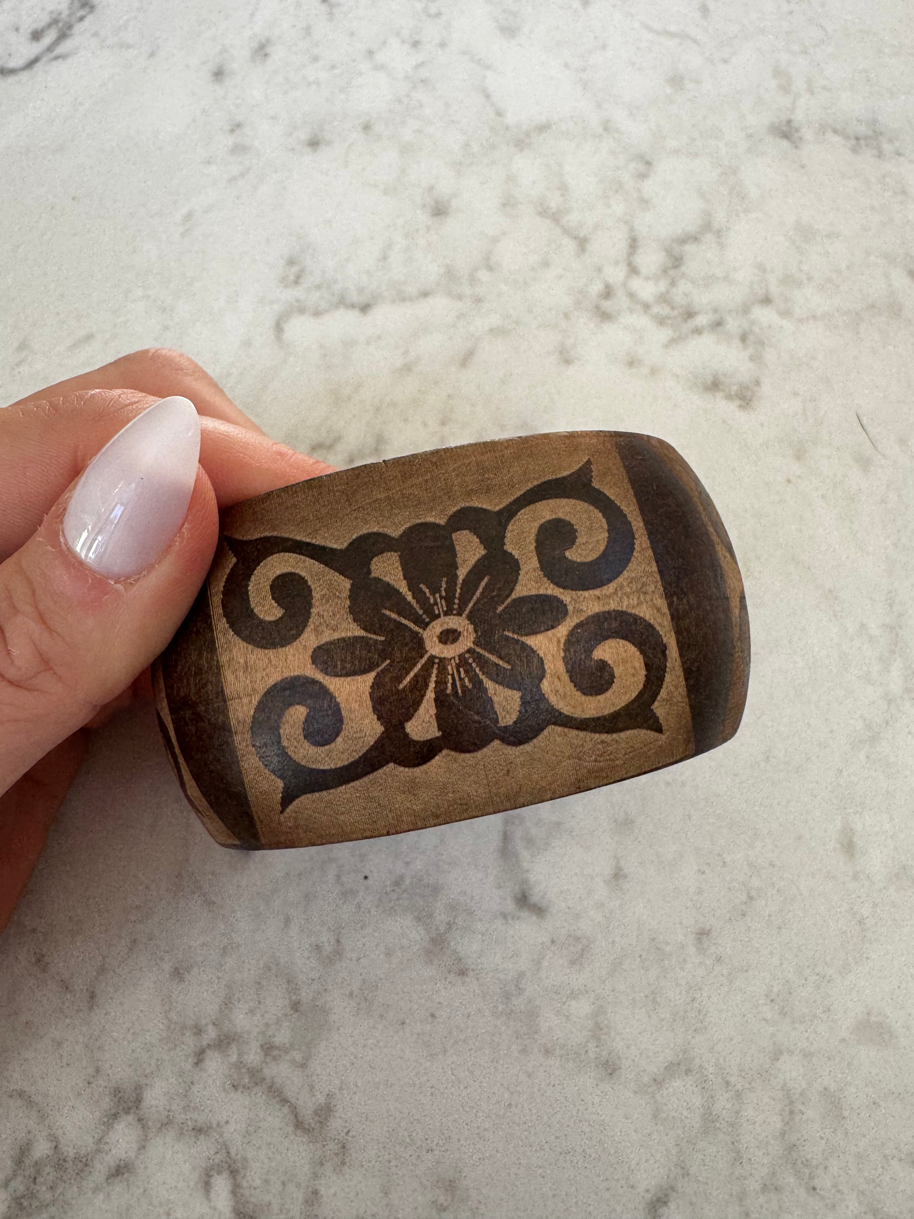 Wooden Bangle w/ Details