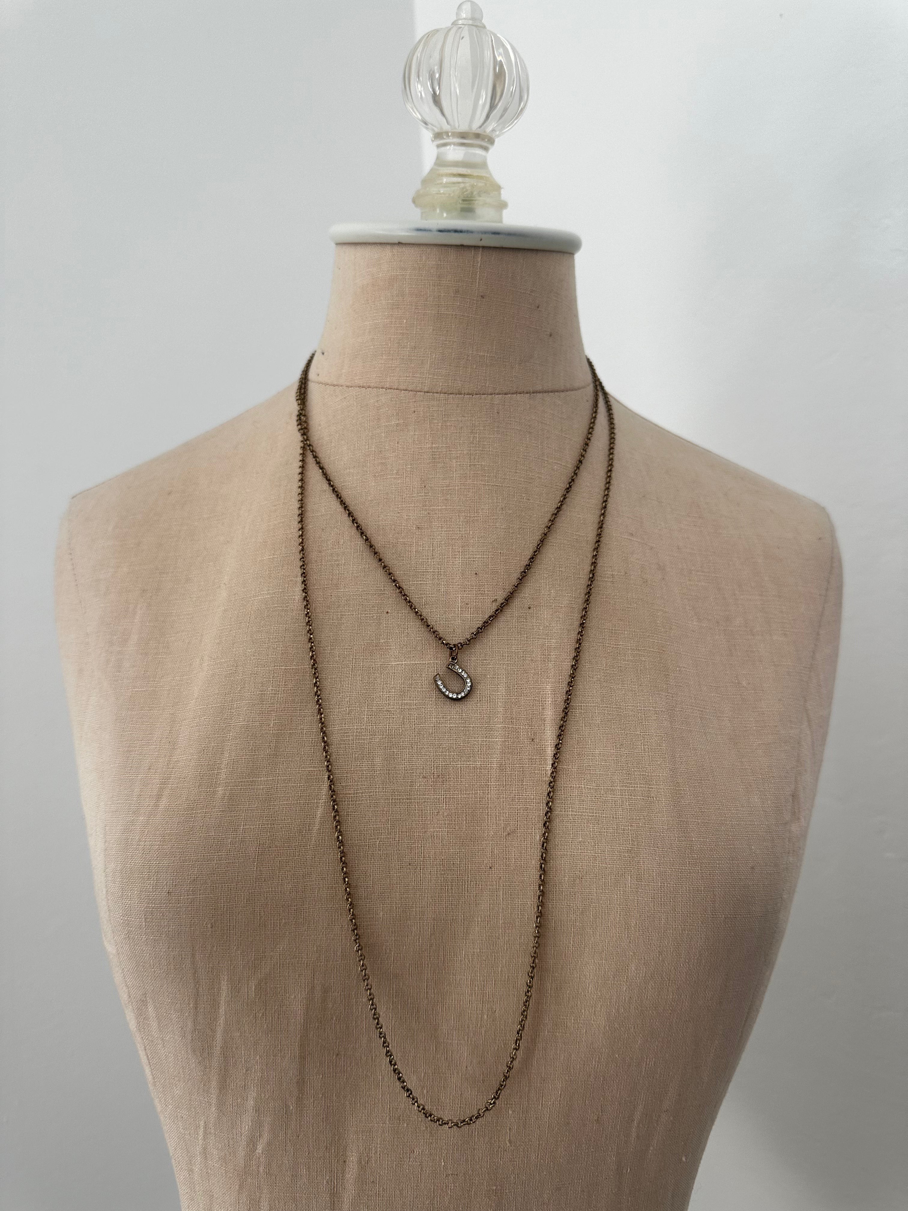2 Layer Horseshoe Necklace
