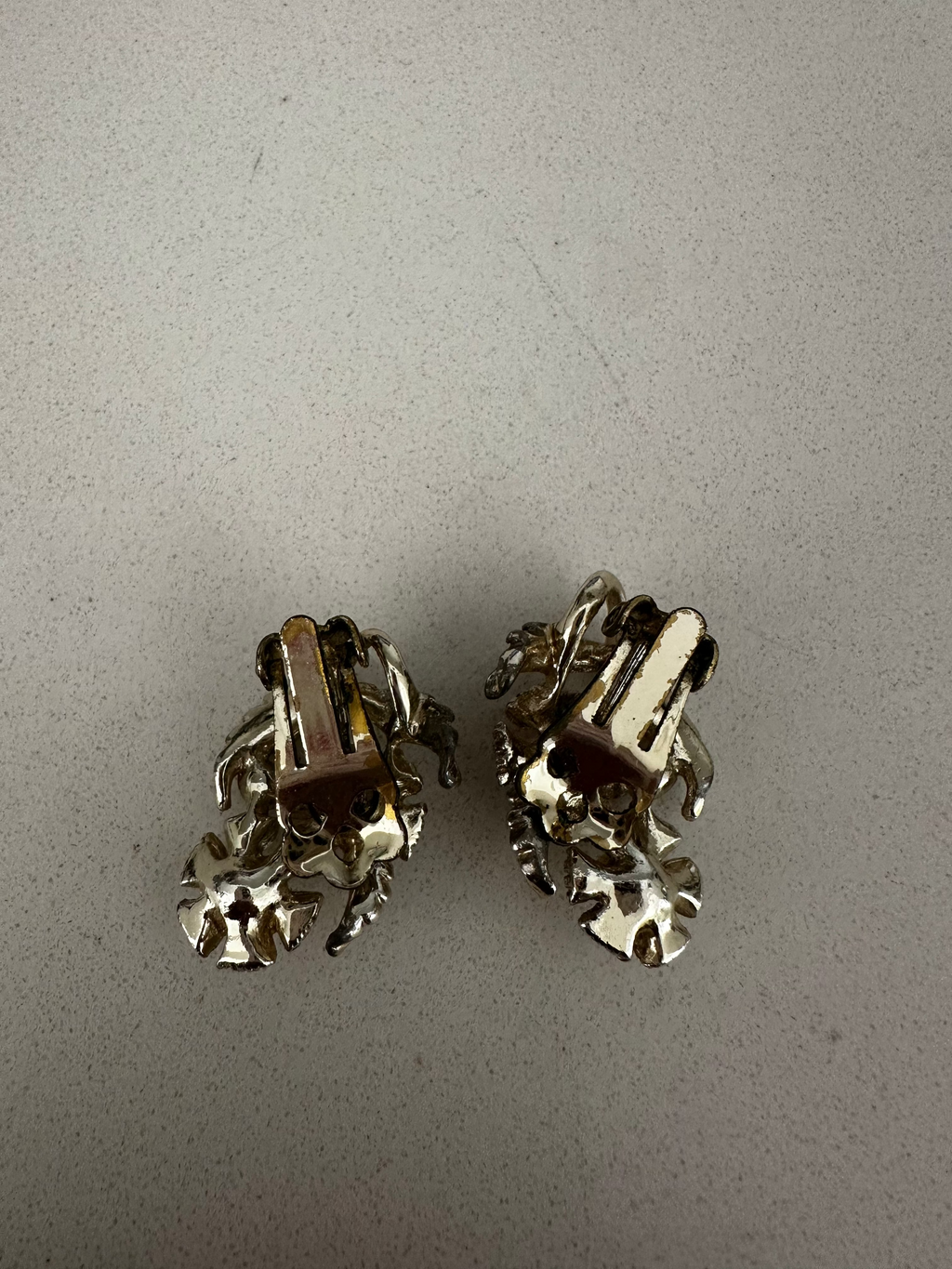 Flower Clip On Earrings