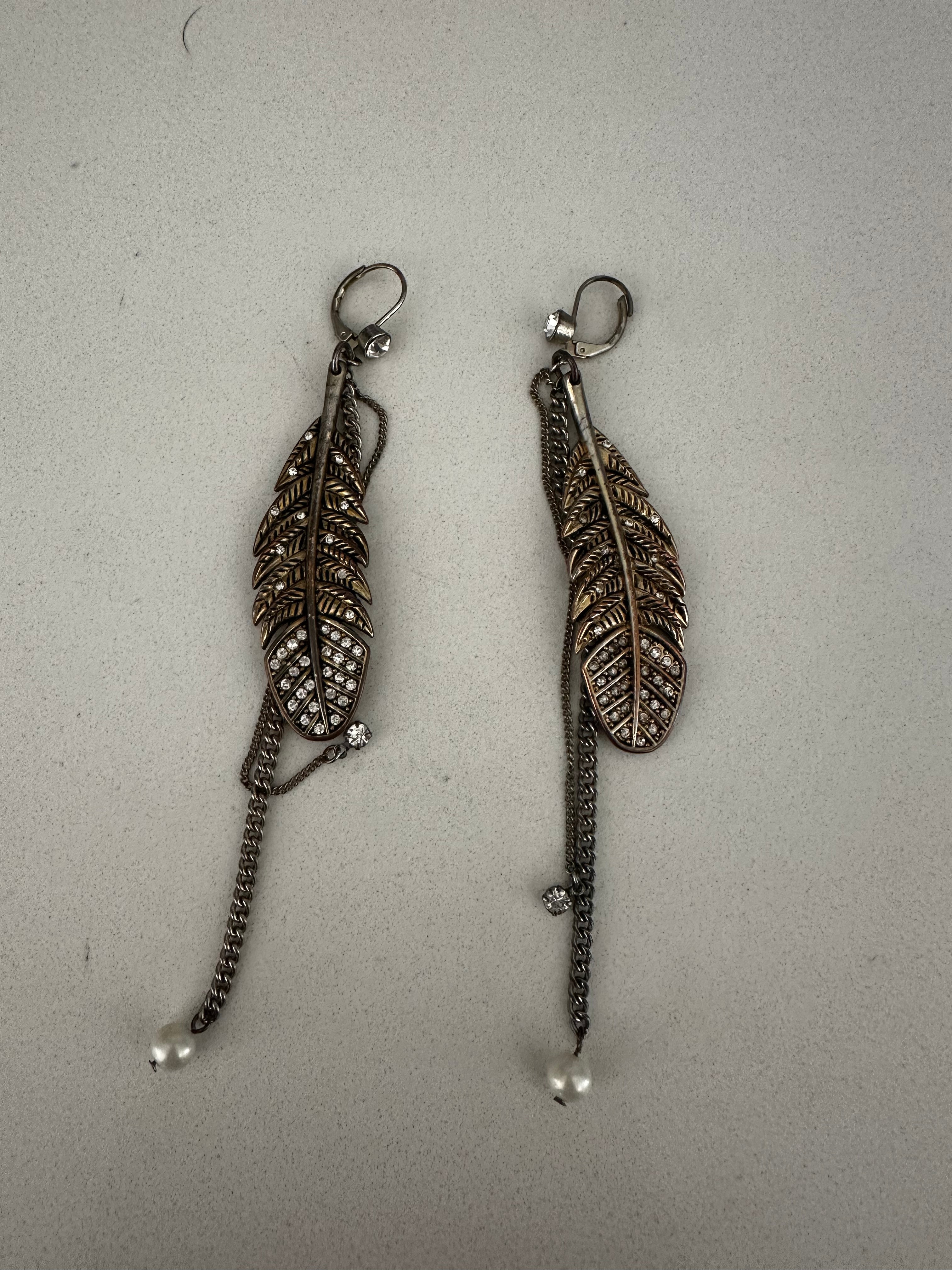 Feather Dangle Earrings