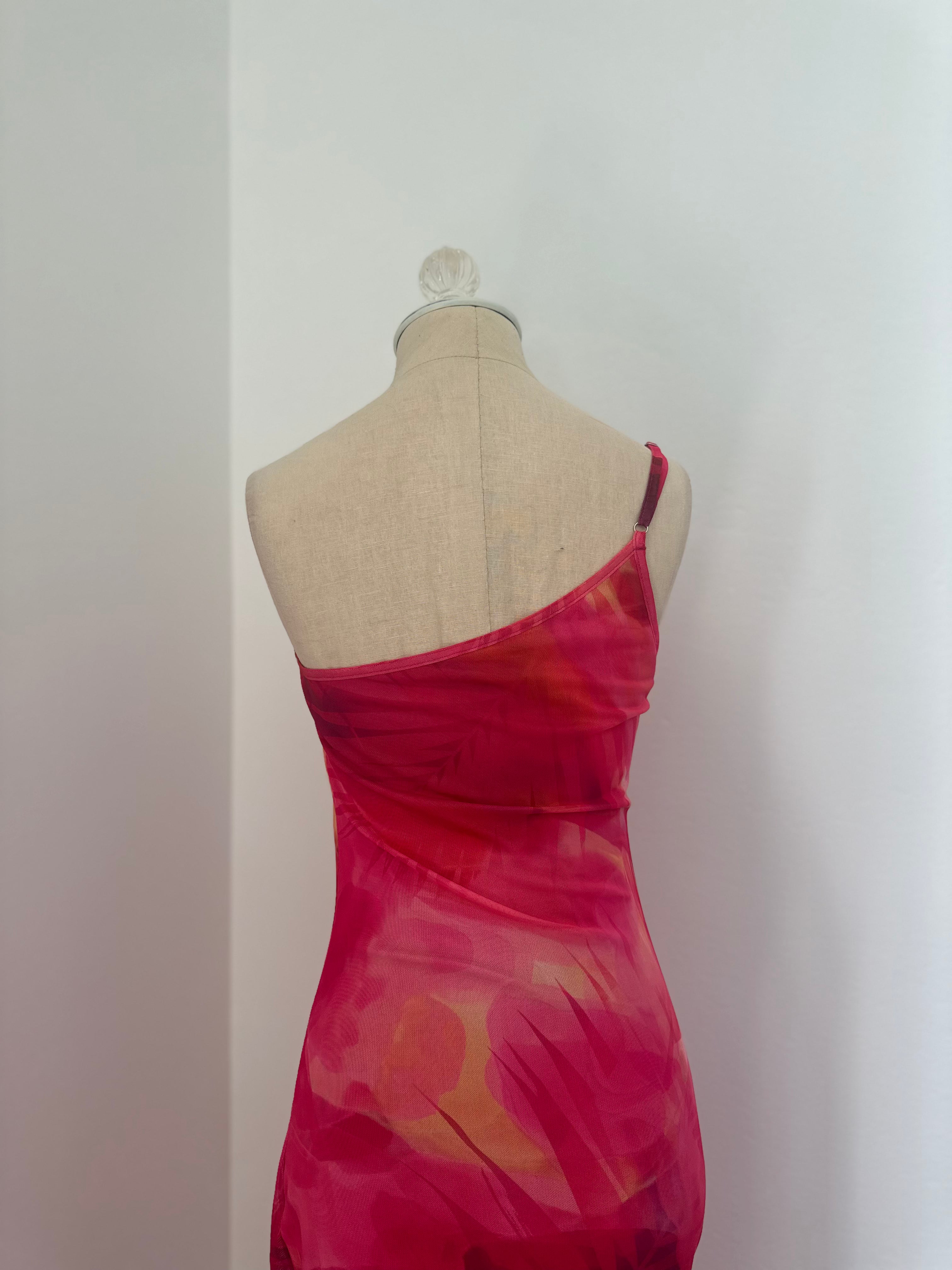 Pink Multicolor Dress (Size Small)