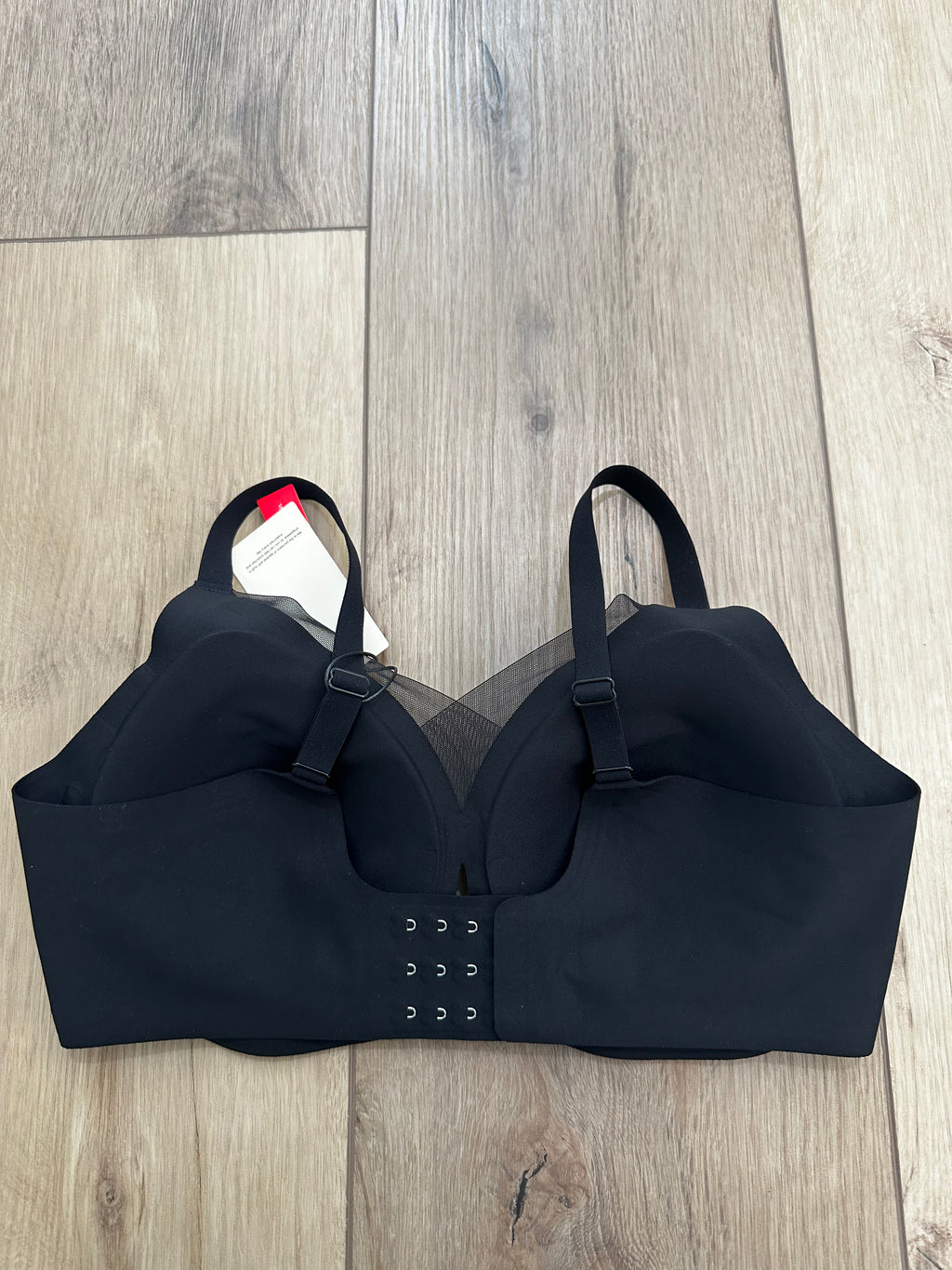 Black Bra W/Mesh New With Tag  (SIze Medium)
