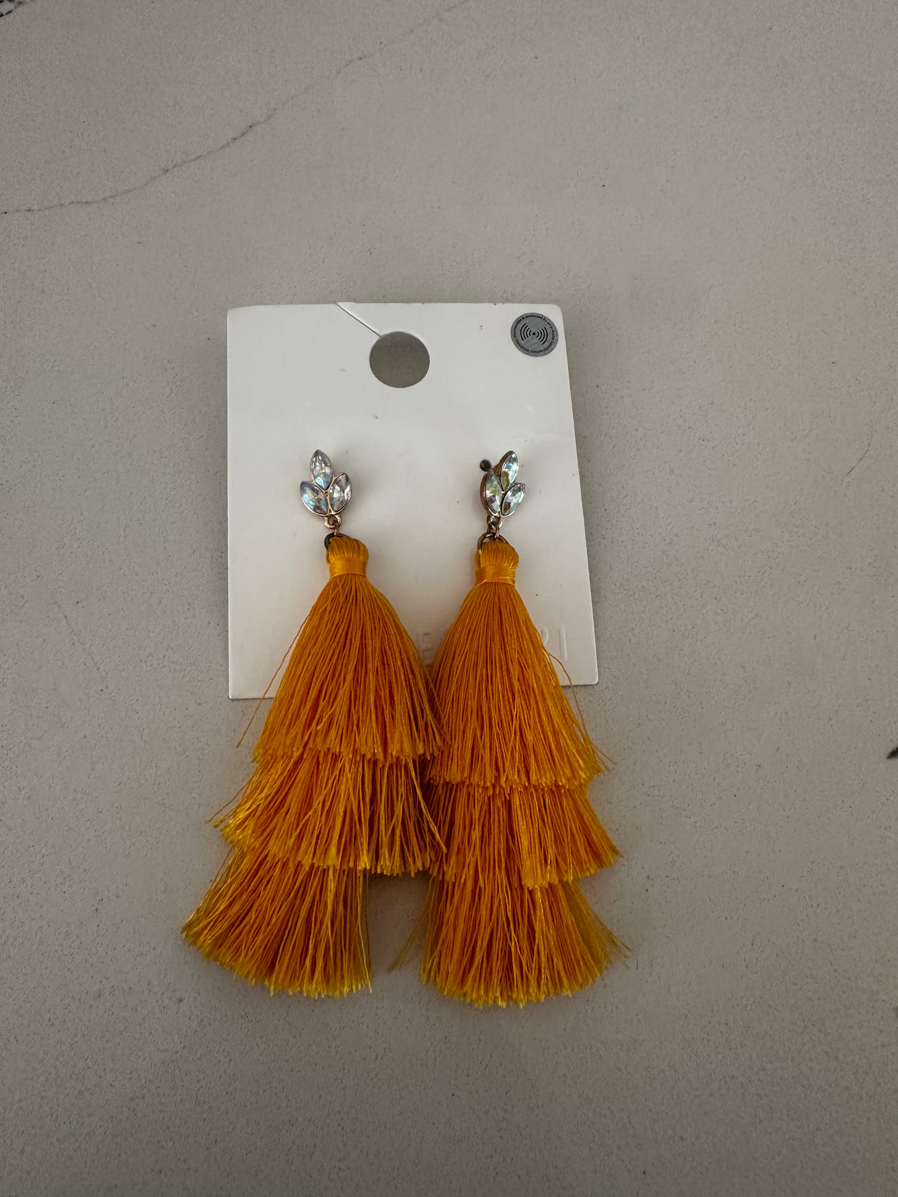 Yellow Dangle Earring New with Tag
