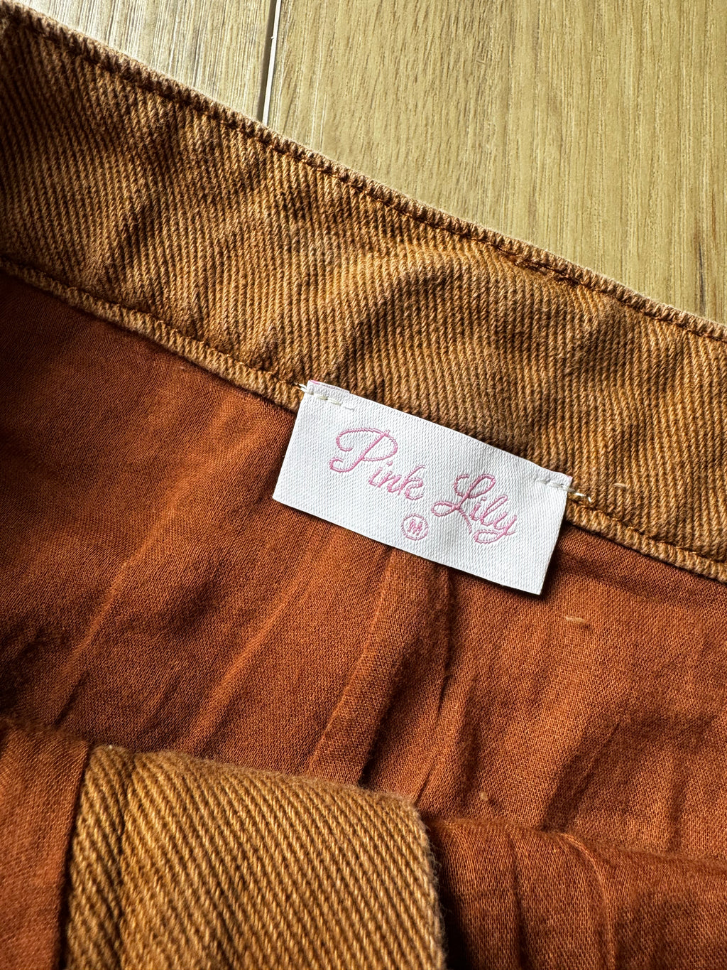 Sand Jean Skirt by Pink Lily (Size: M)