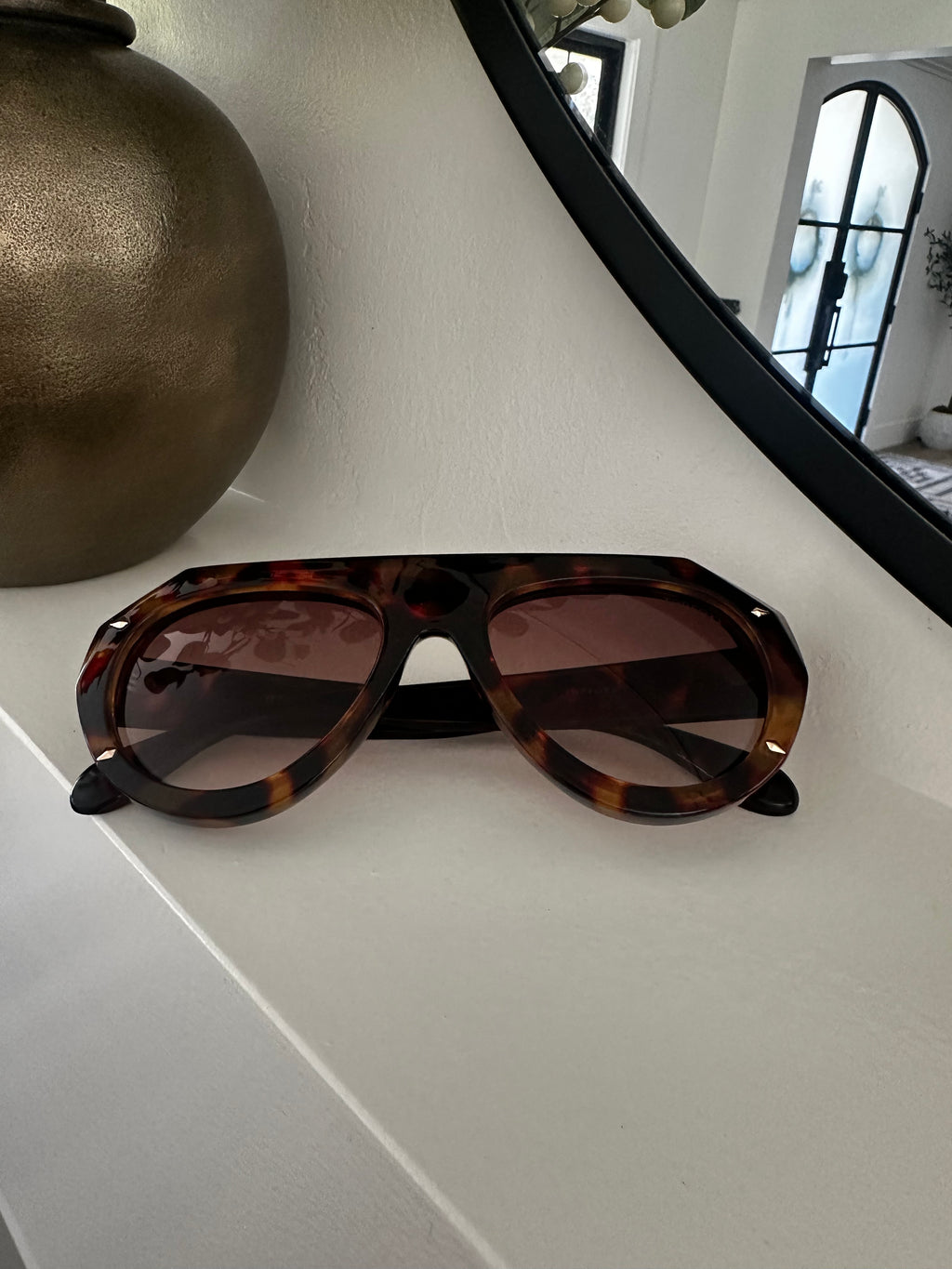 Turtle Shell Pattern Topfoxx Sunglass