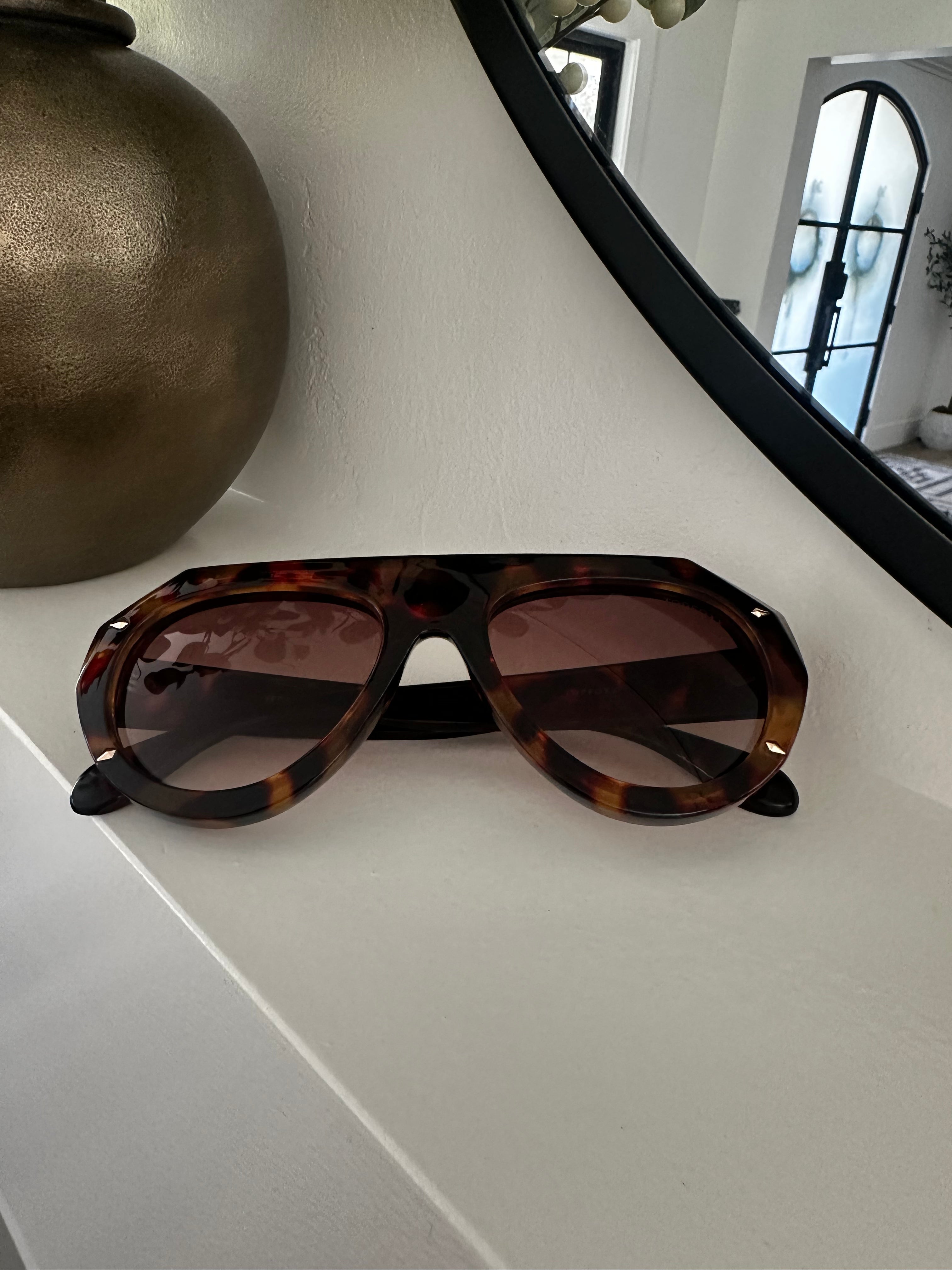 Turtle Shell Pattern Topfoxx Sunglass