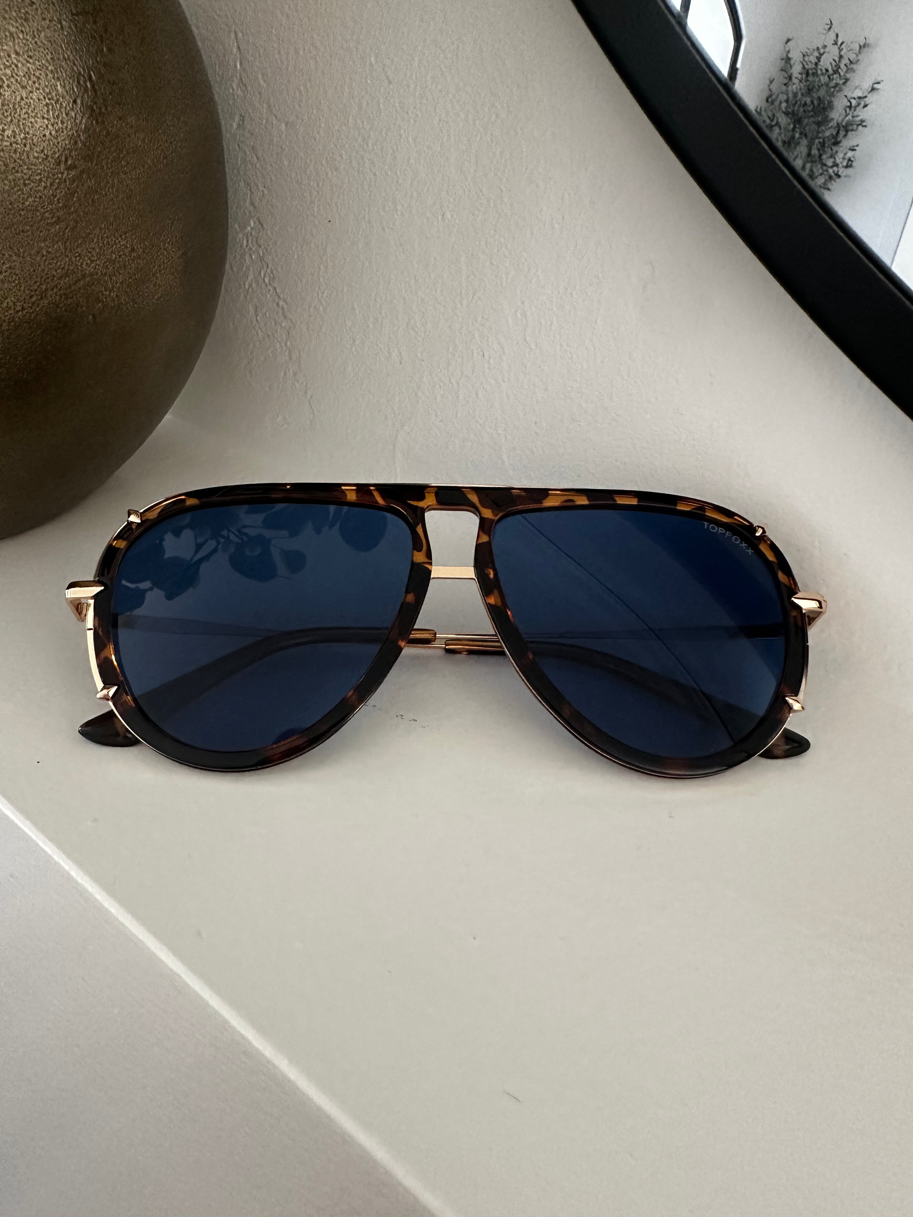 Blue Aviator Topfoxx Sunglasses