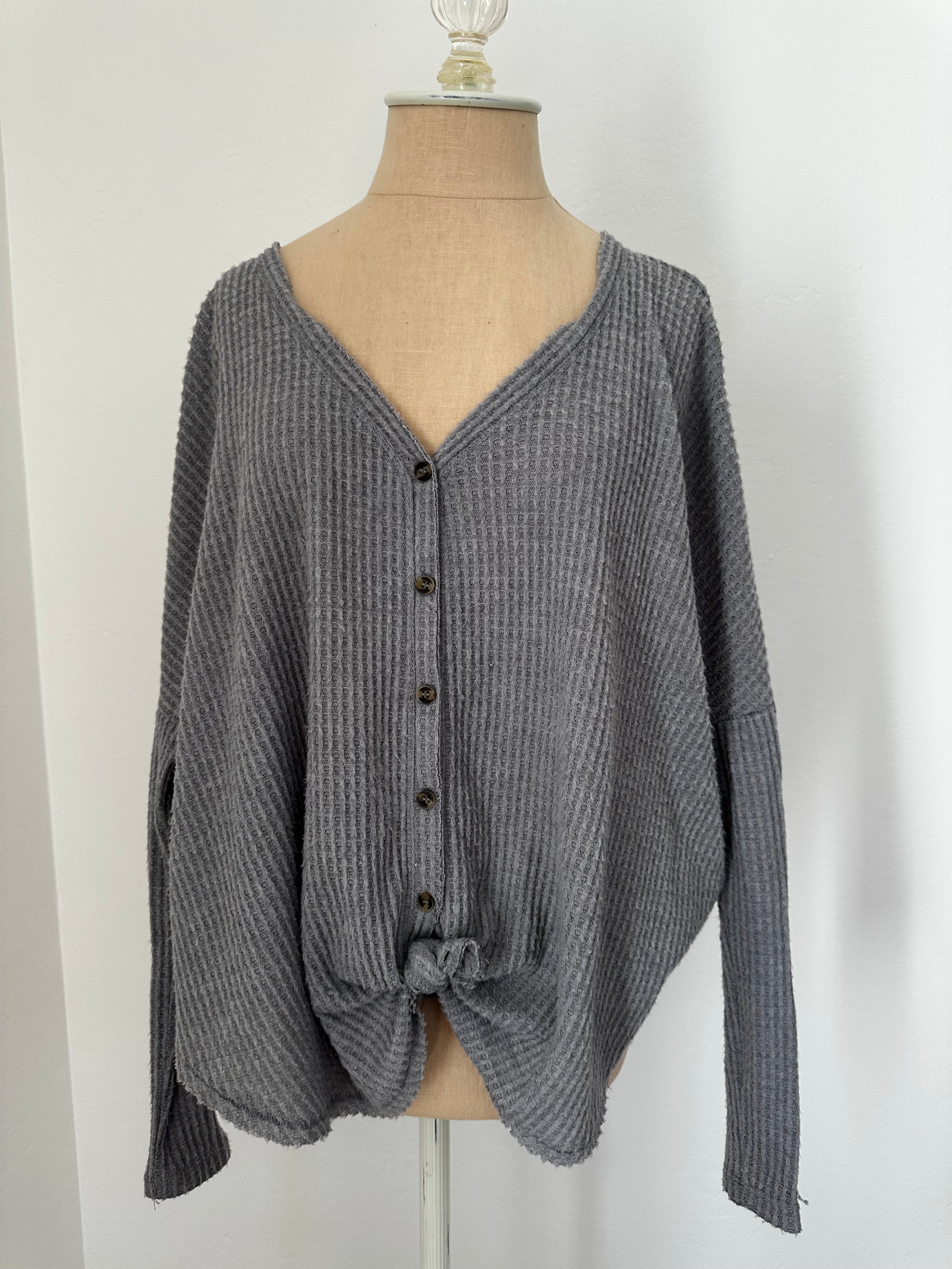 Gray Cardigan (Size Small)
