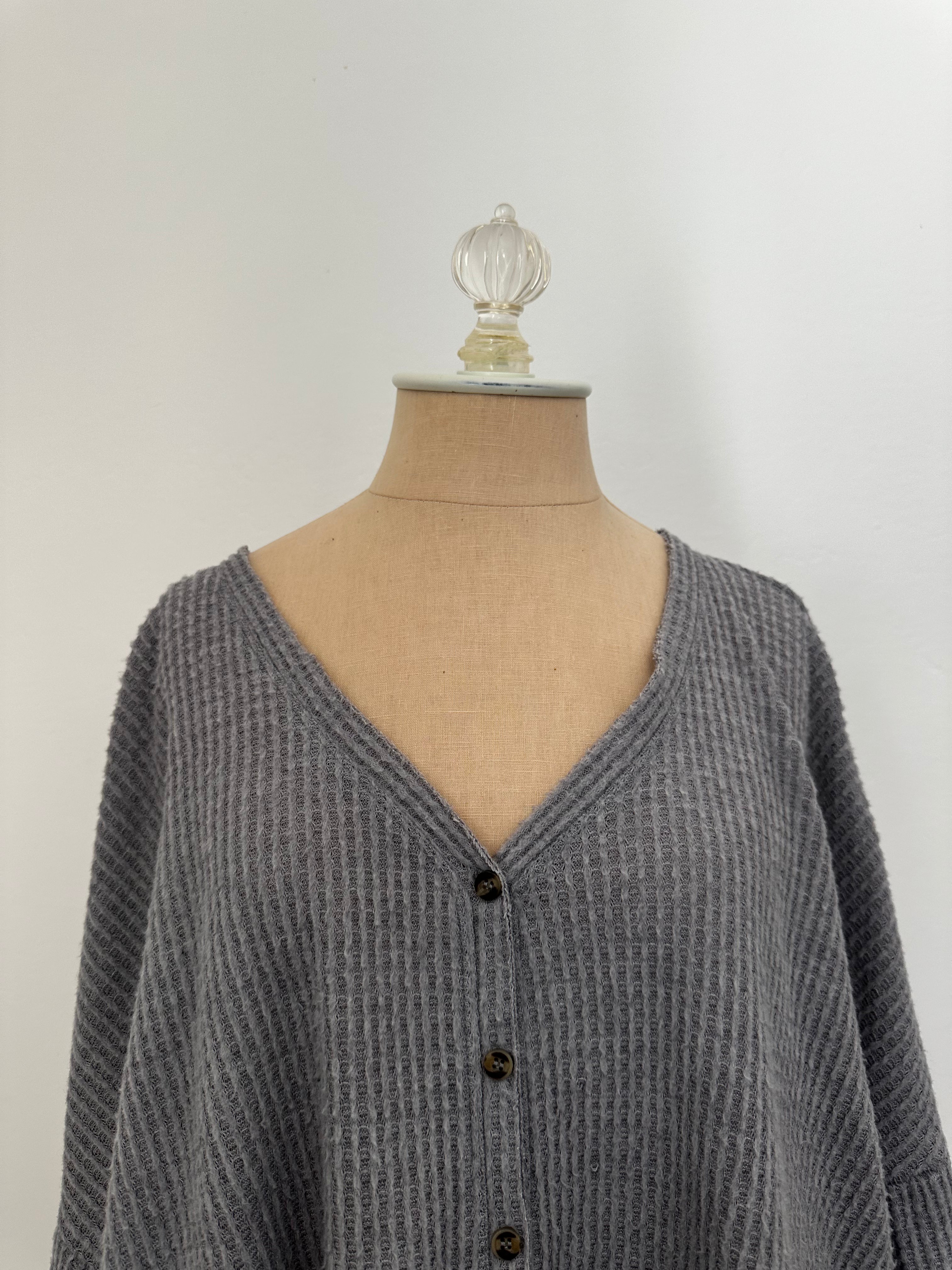 Gray Cardigan (Size Small)