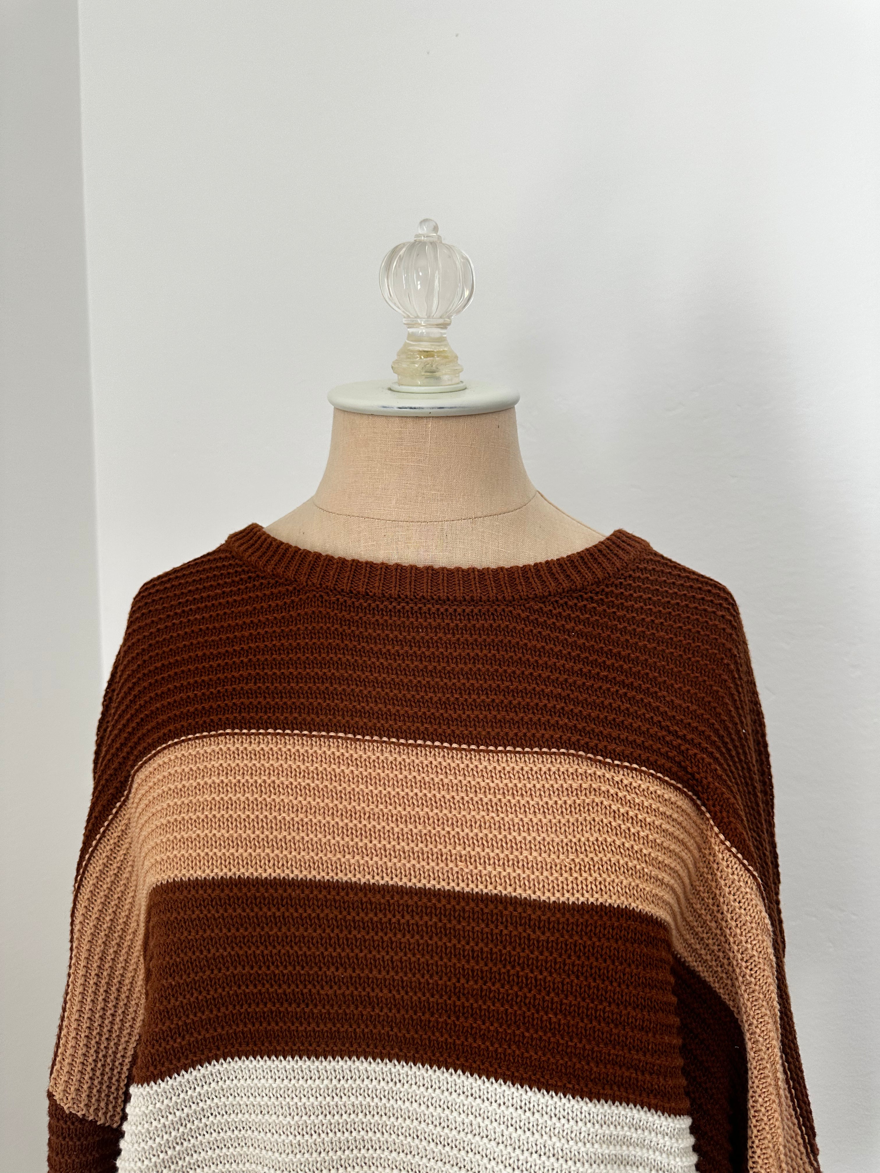 Brown Multicolor Sweater (SIze Small)