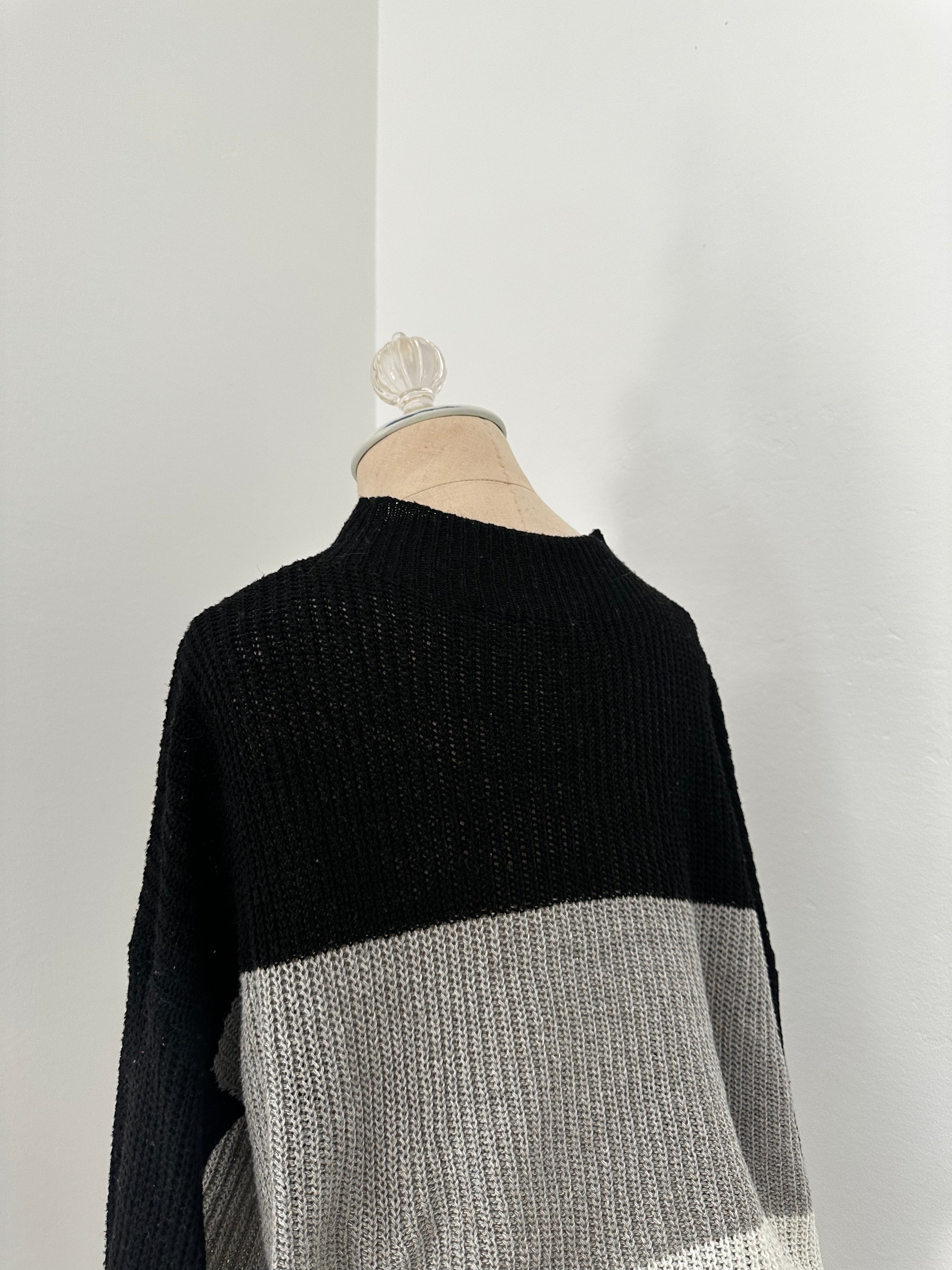 Black Multicolor Sweater (Size Small/Medium)