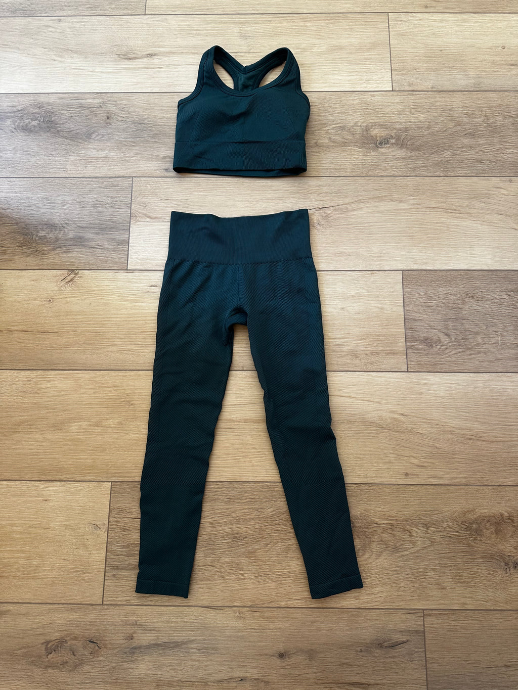 Green Workout Spanx Set (Size Medium)