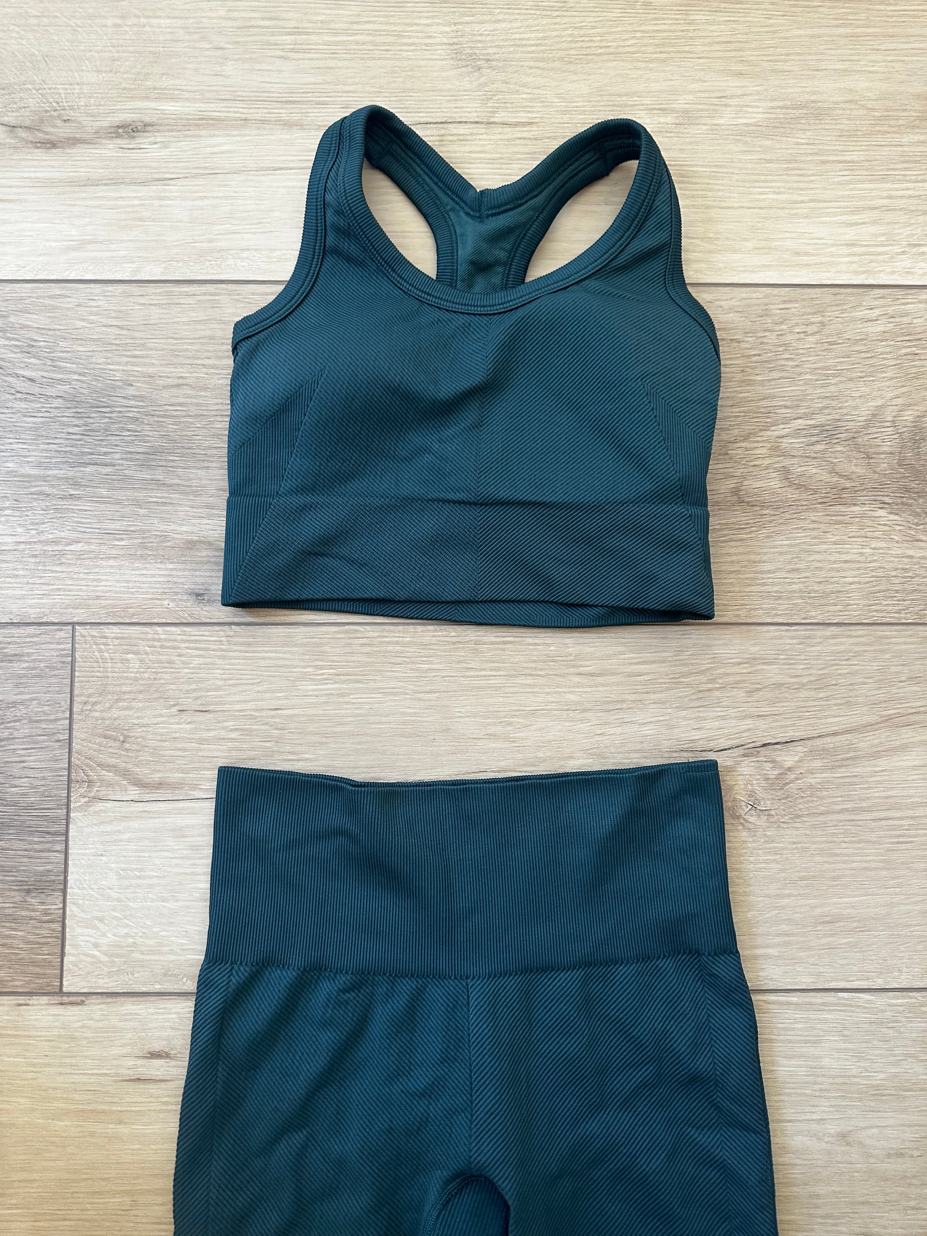 Green Workout Spanx Set (Size Medium)
