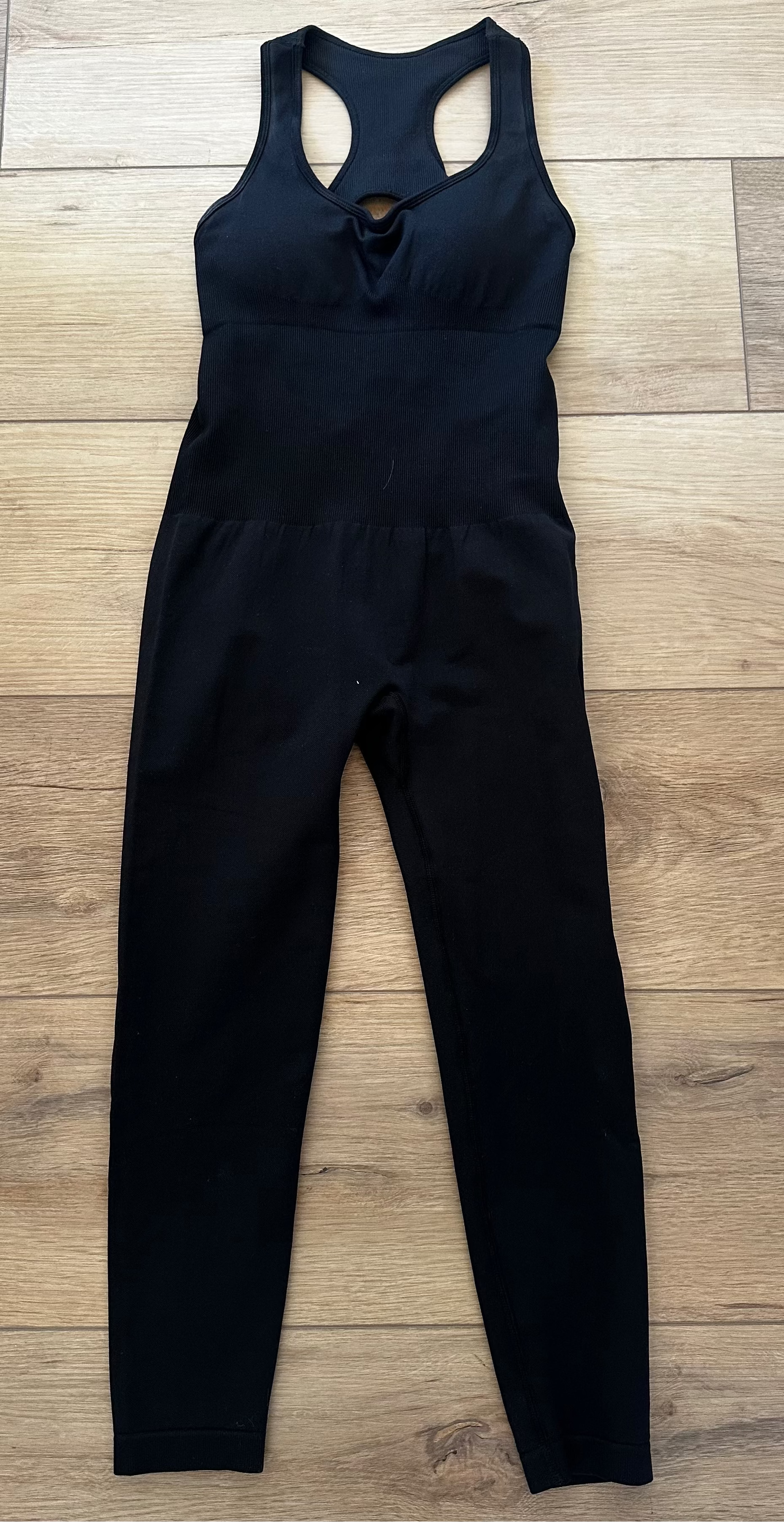 Black Workout One Piece  (Size Medium)