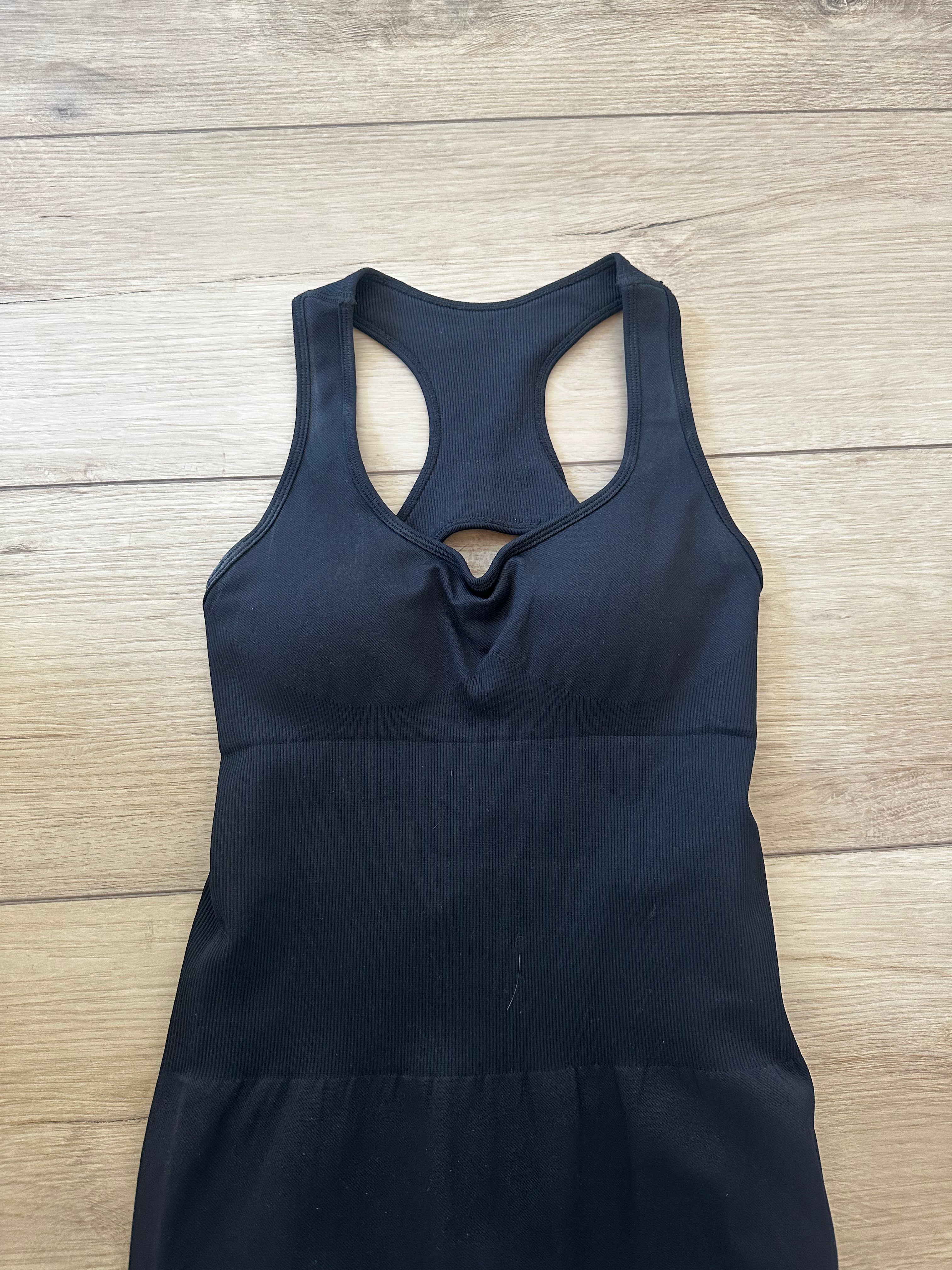 Black Workout One Piece  (Size Medium)