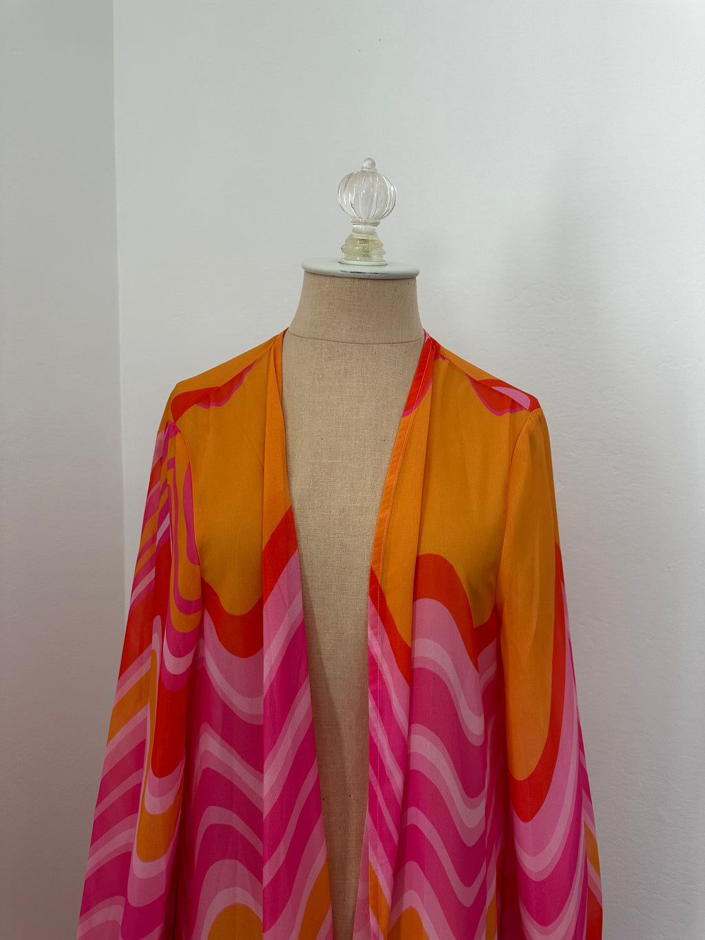 Pink Multicolor Cover Up (Size Small)