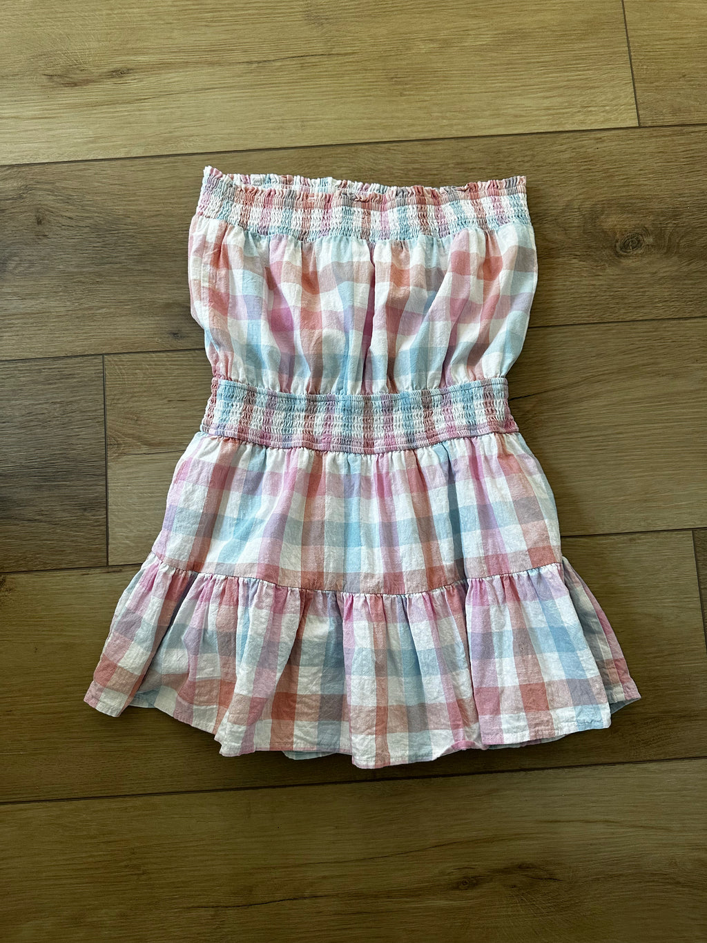 Multicolor Strapless Romper (Size Medium)