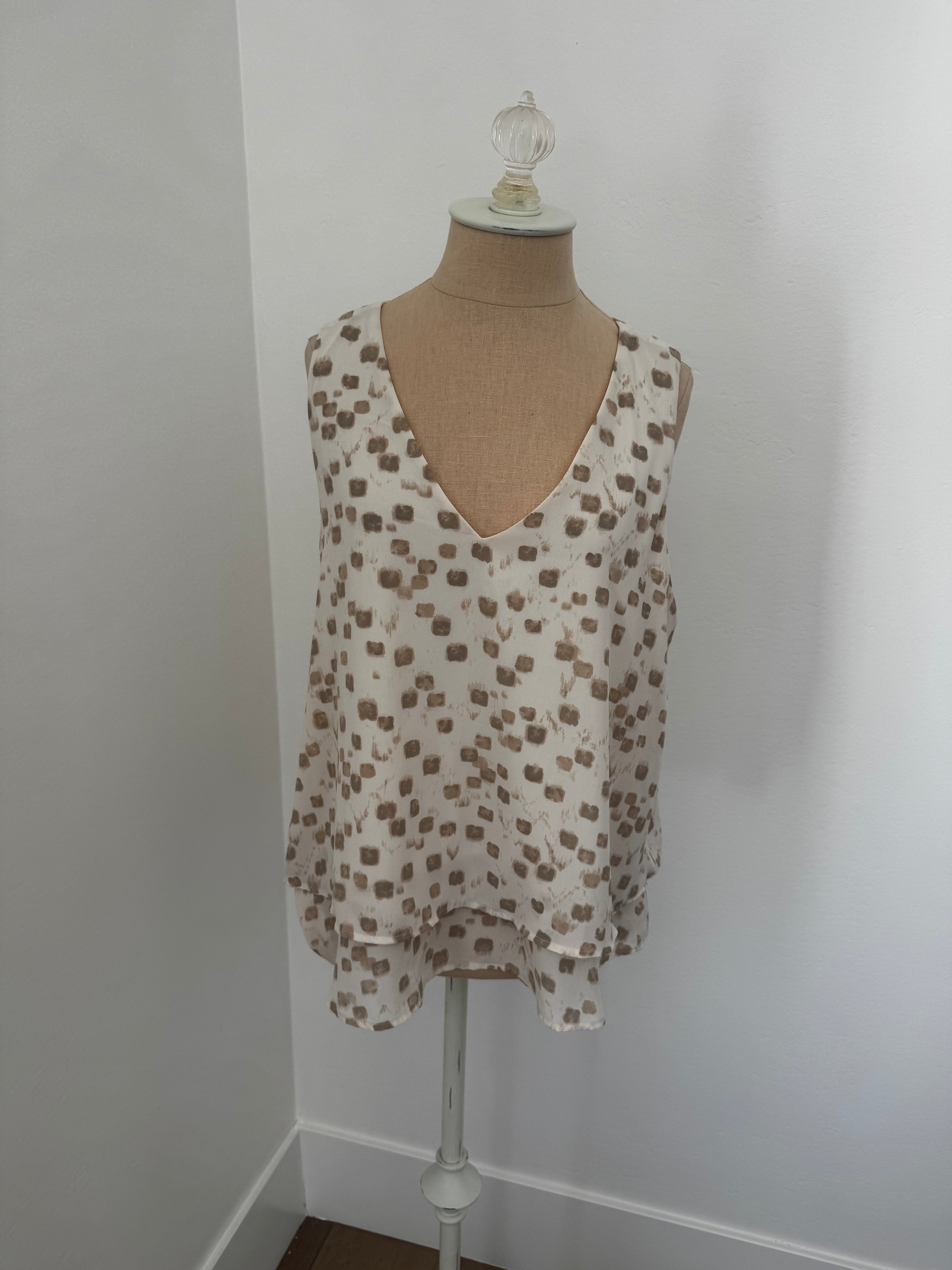 Cream Top (Size: XL)