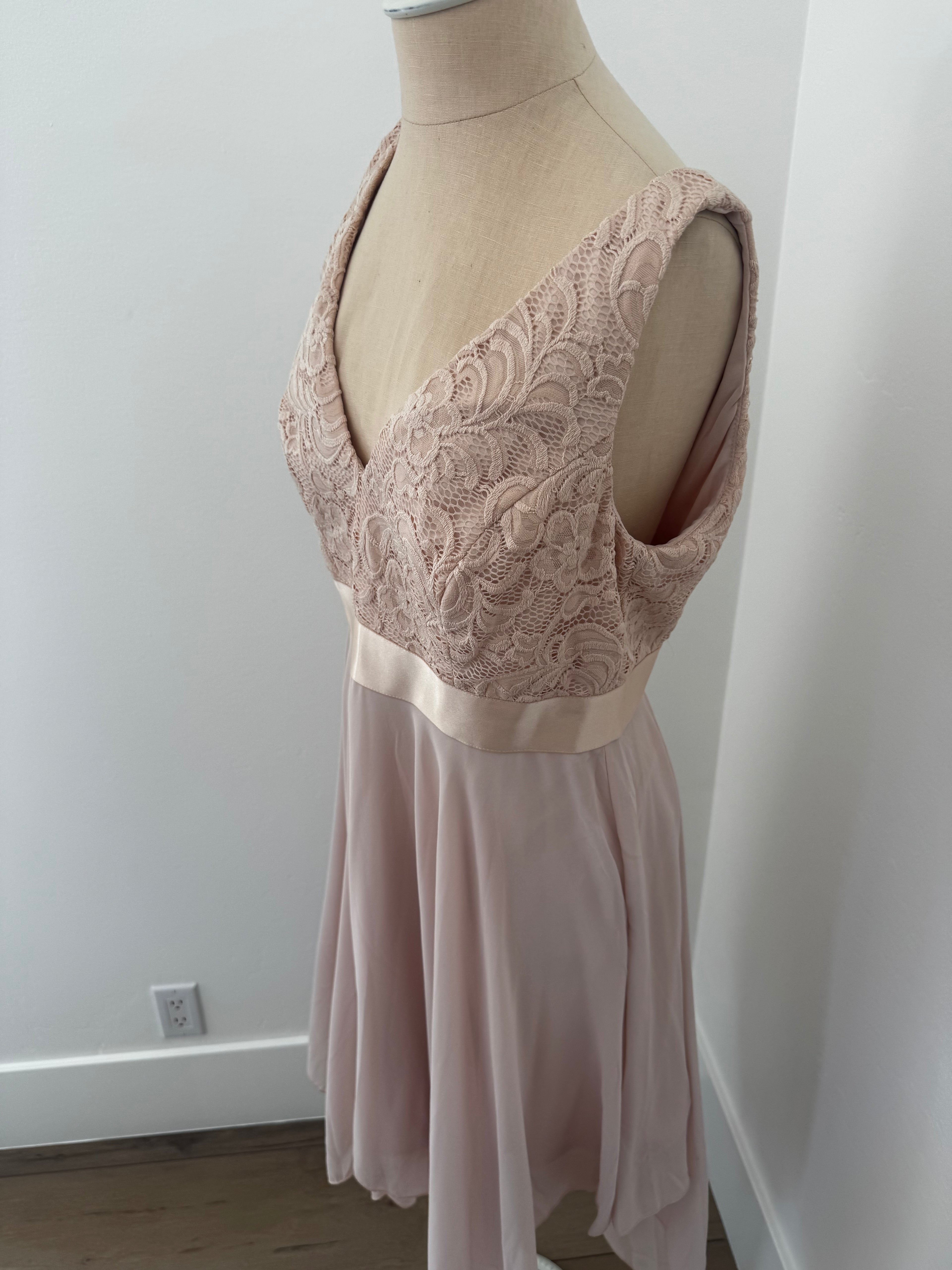 Nude Formal Dress (Size: 3XL)