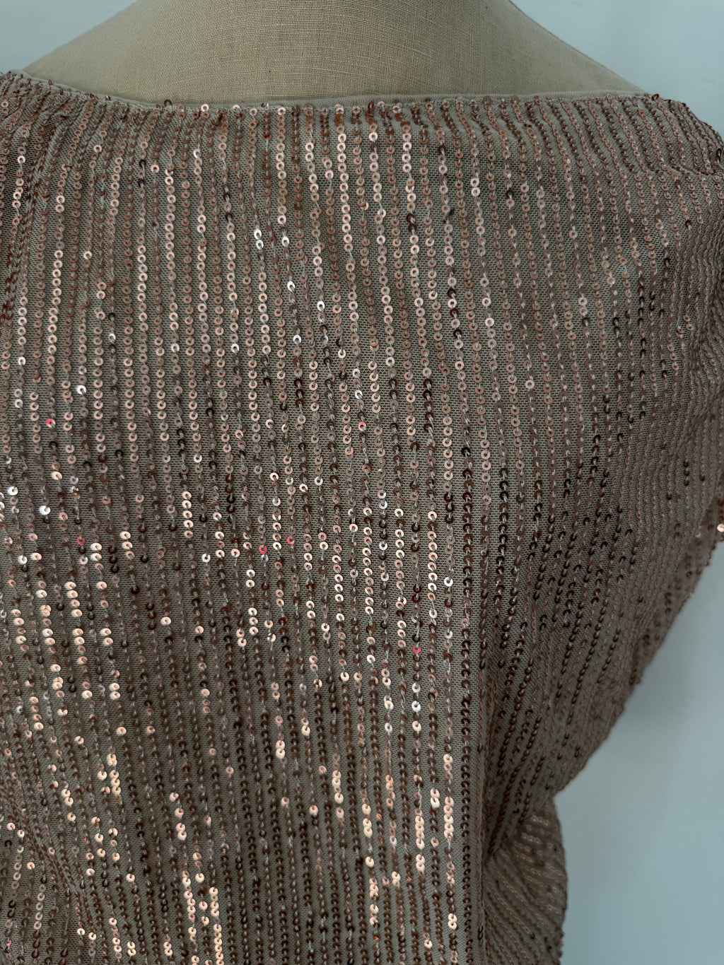 Gold Sequin Top (Size: L)