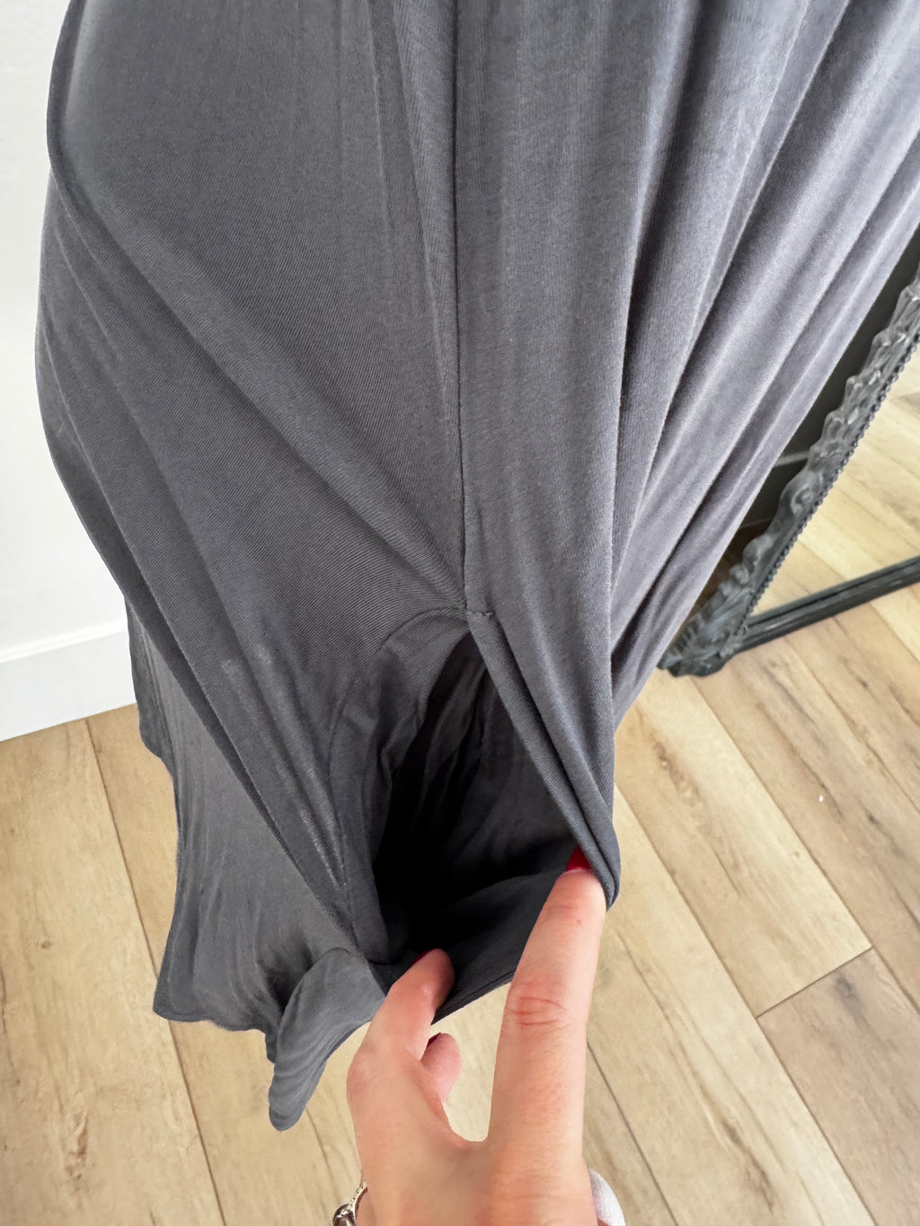 Gray Dress w/ Pockets (Size: M)