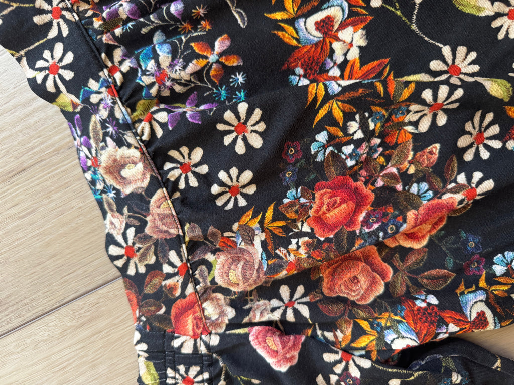Strapless Floral Blouse (Size: L)