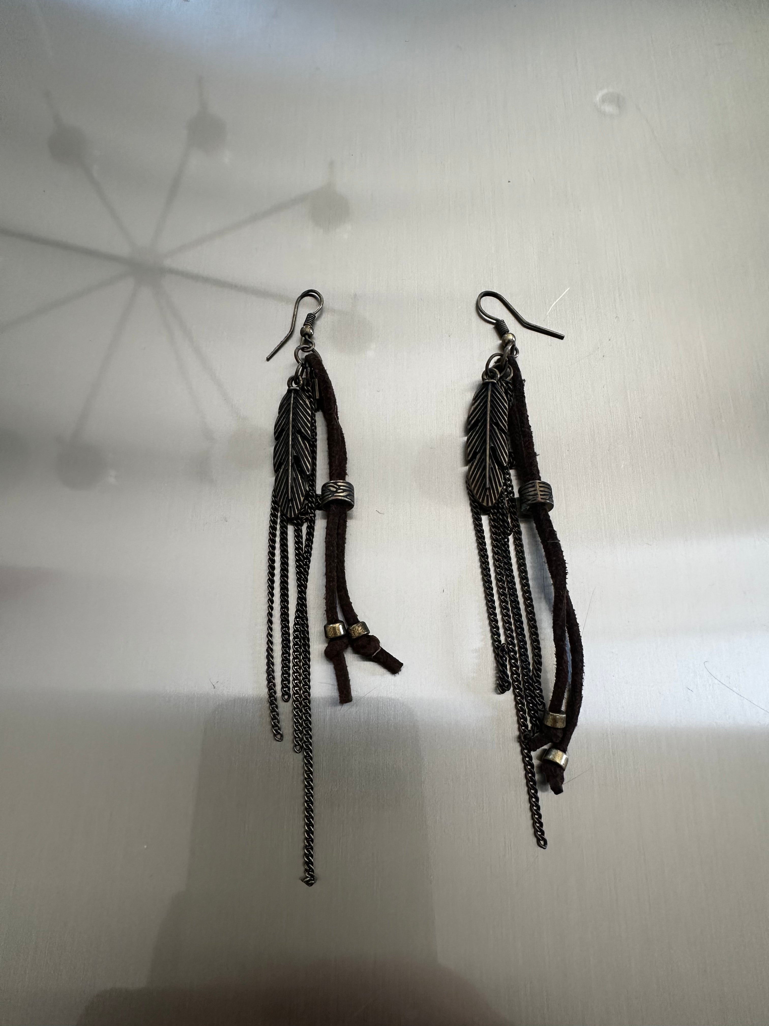 Brown Dangle Earrings