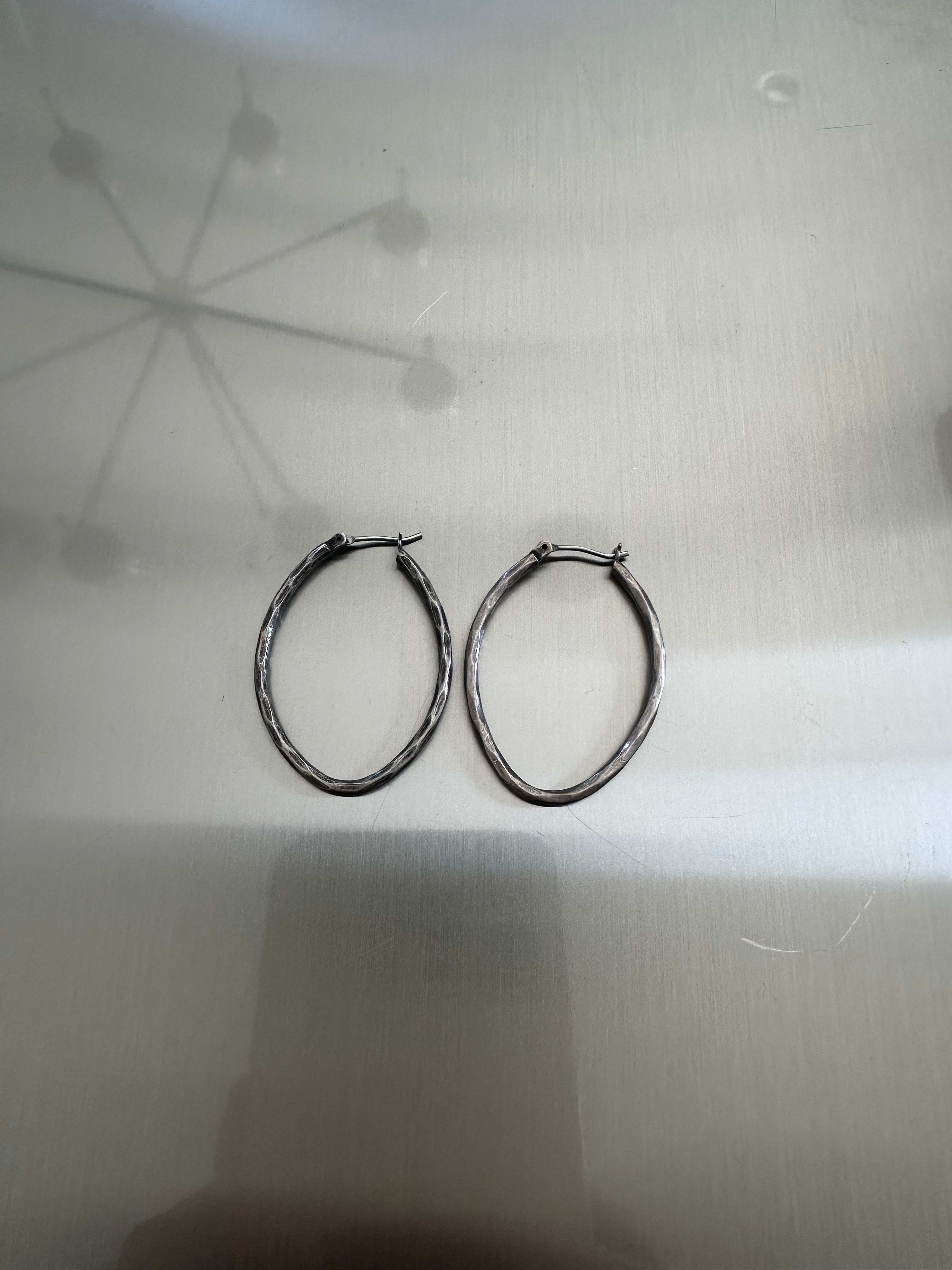 Oval Hoop Earrings