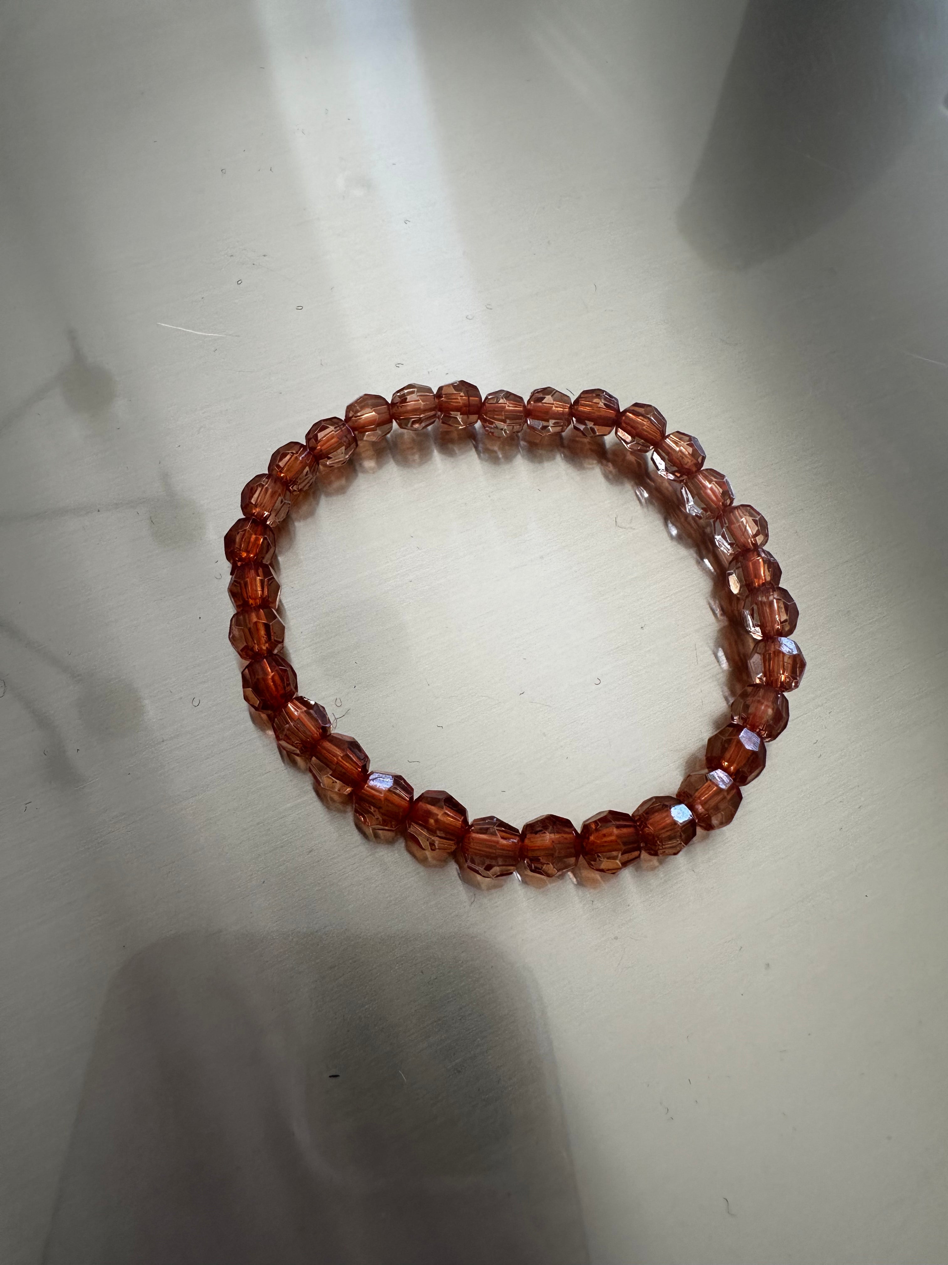 Orange Beaded Bracelet