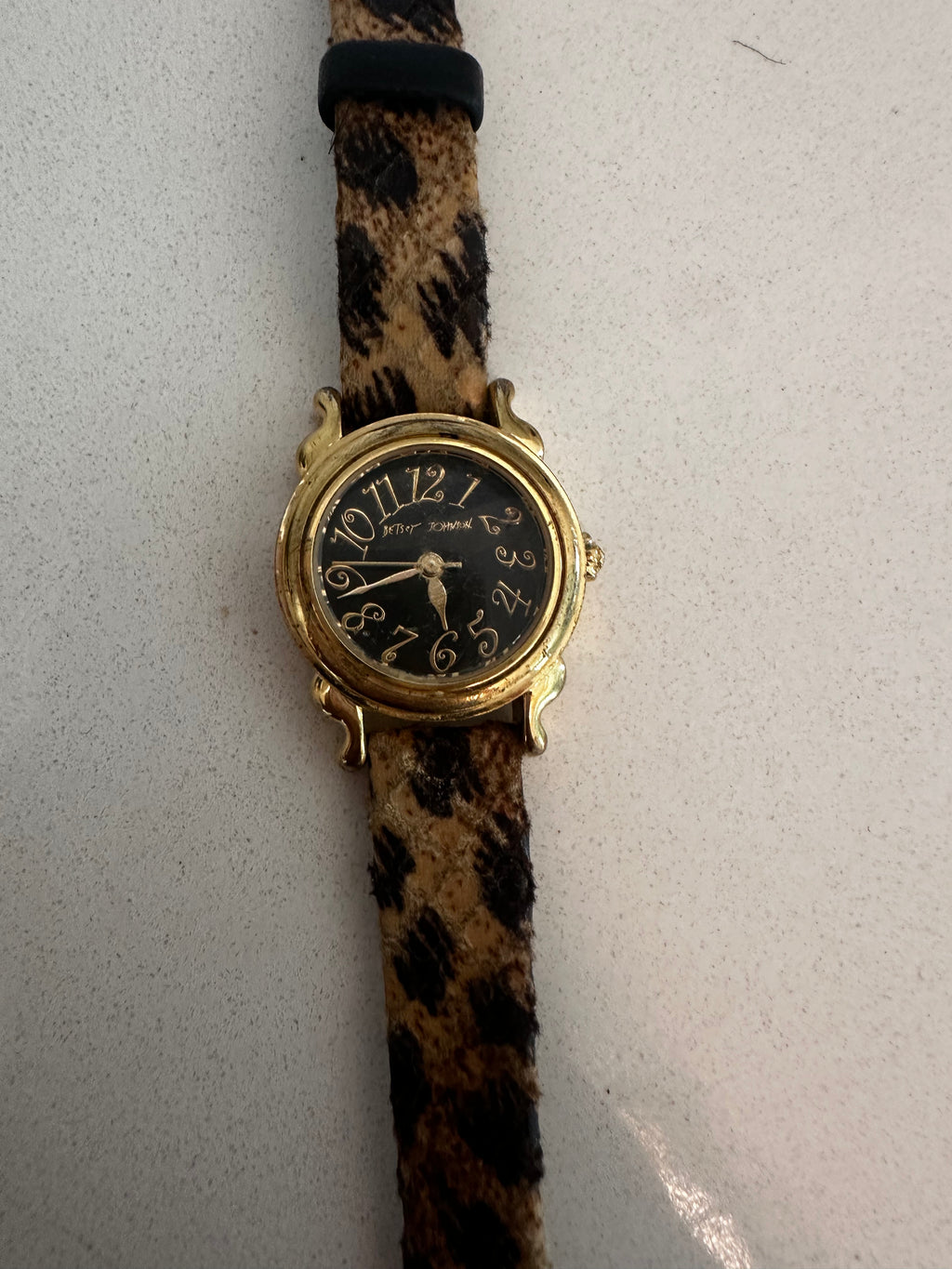 Betsey Johnson Genuine Leather Watch