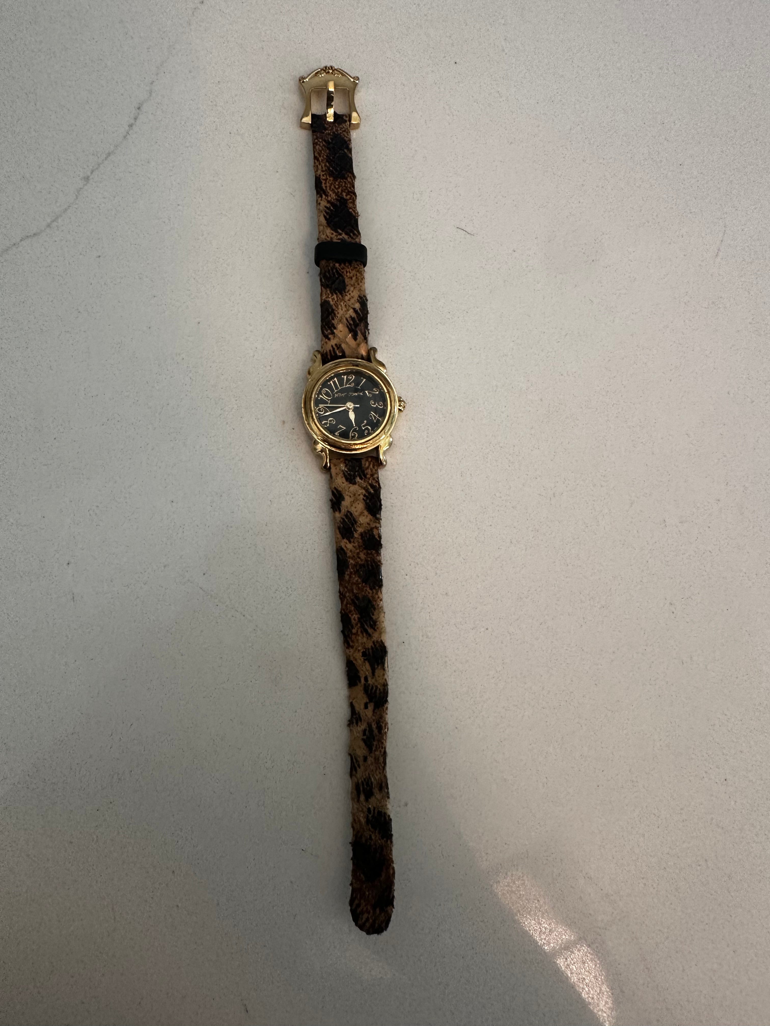 Betsey Johnson Genuine Leather Watch