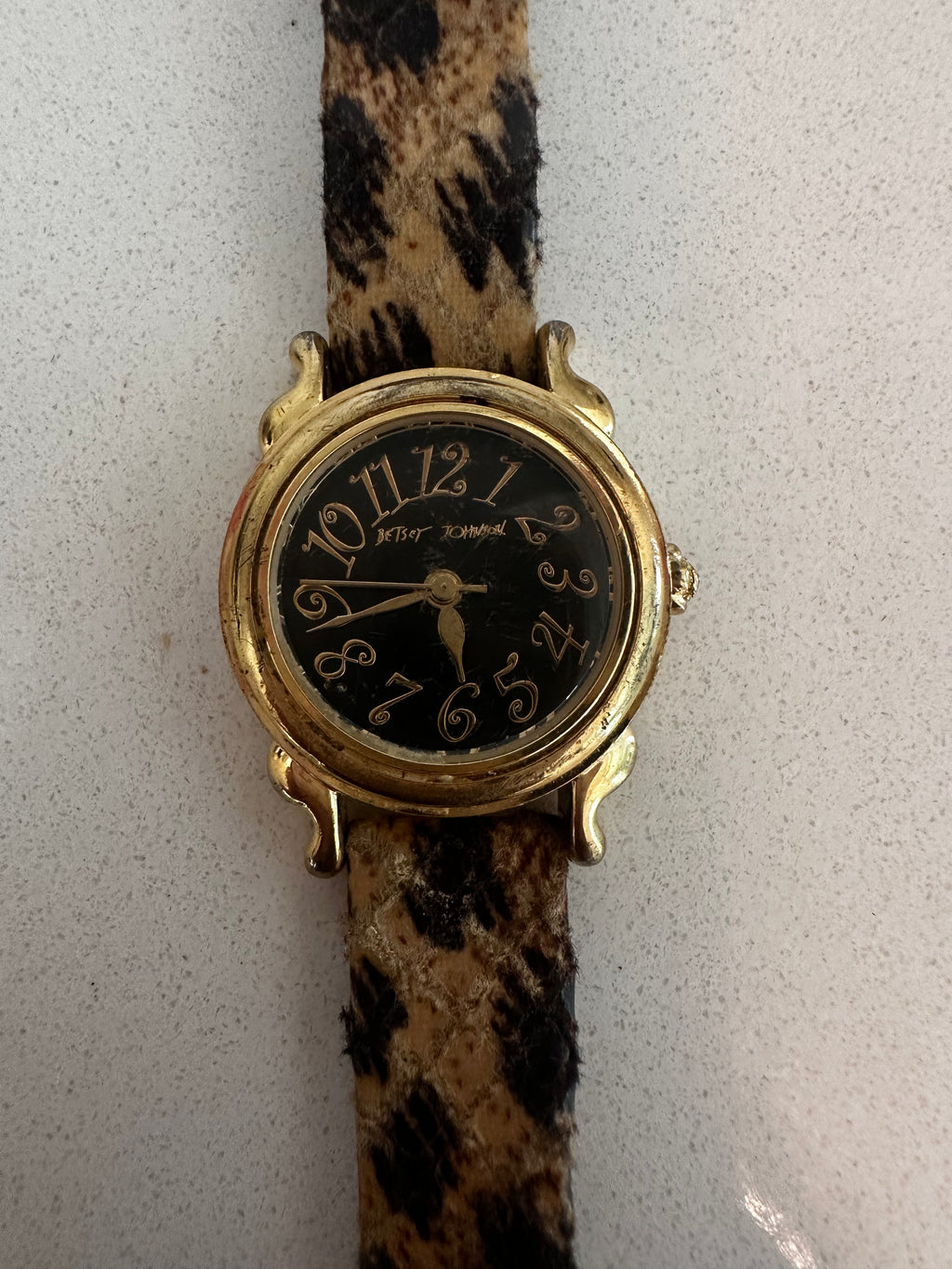 Betsey Johnson Genuine Leather Watch