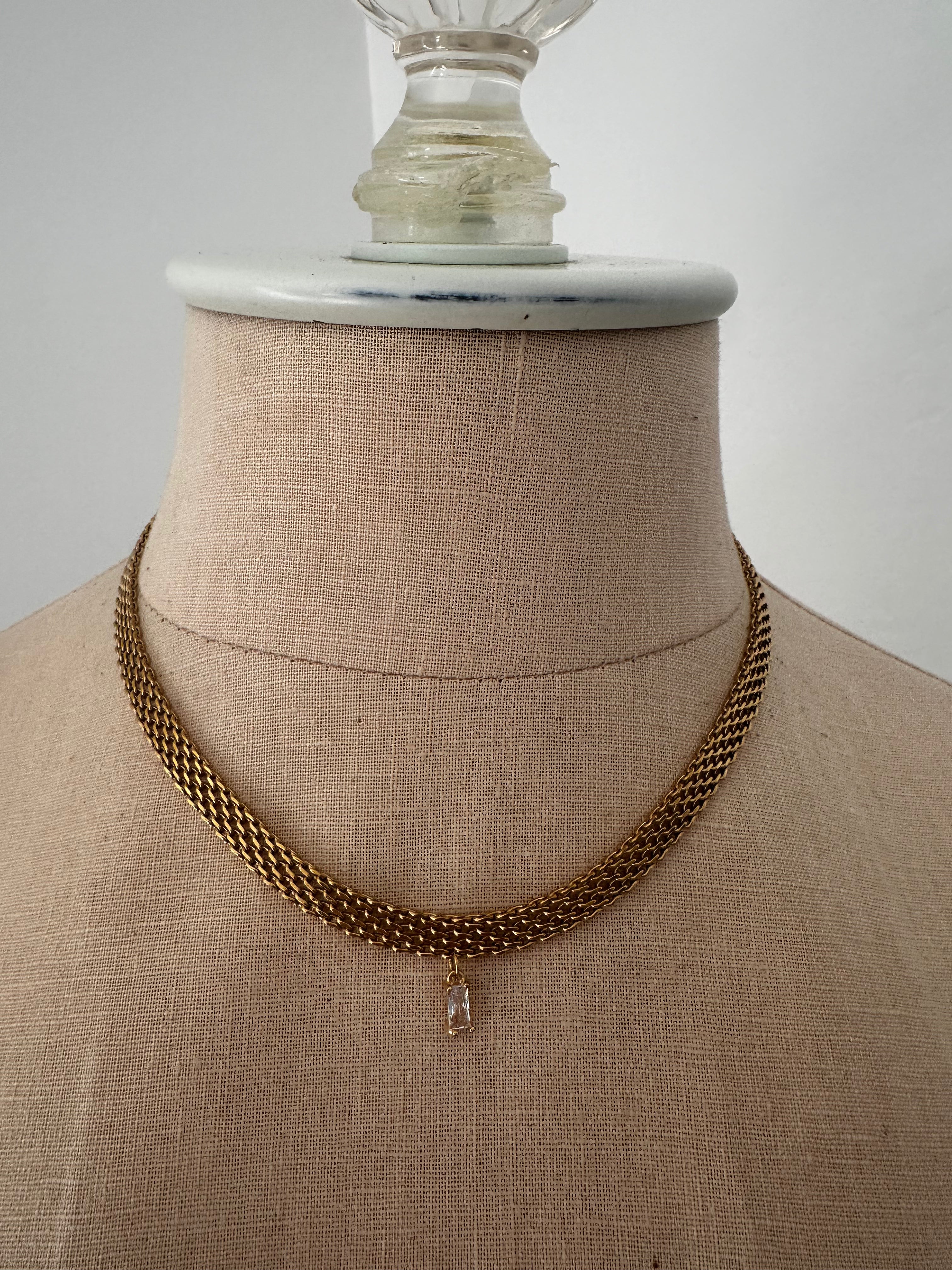 Baguette Necklace