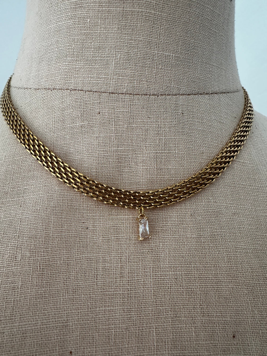 Baguette Necklace