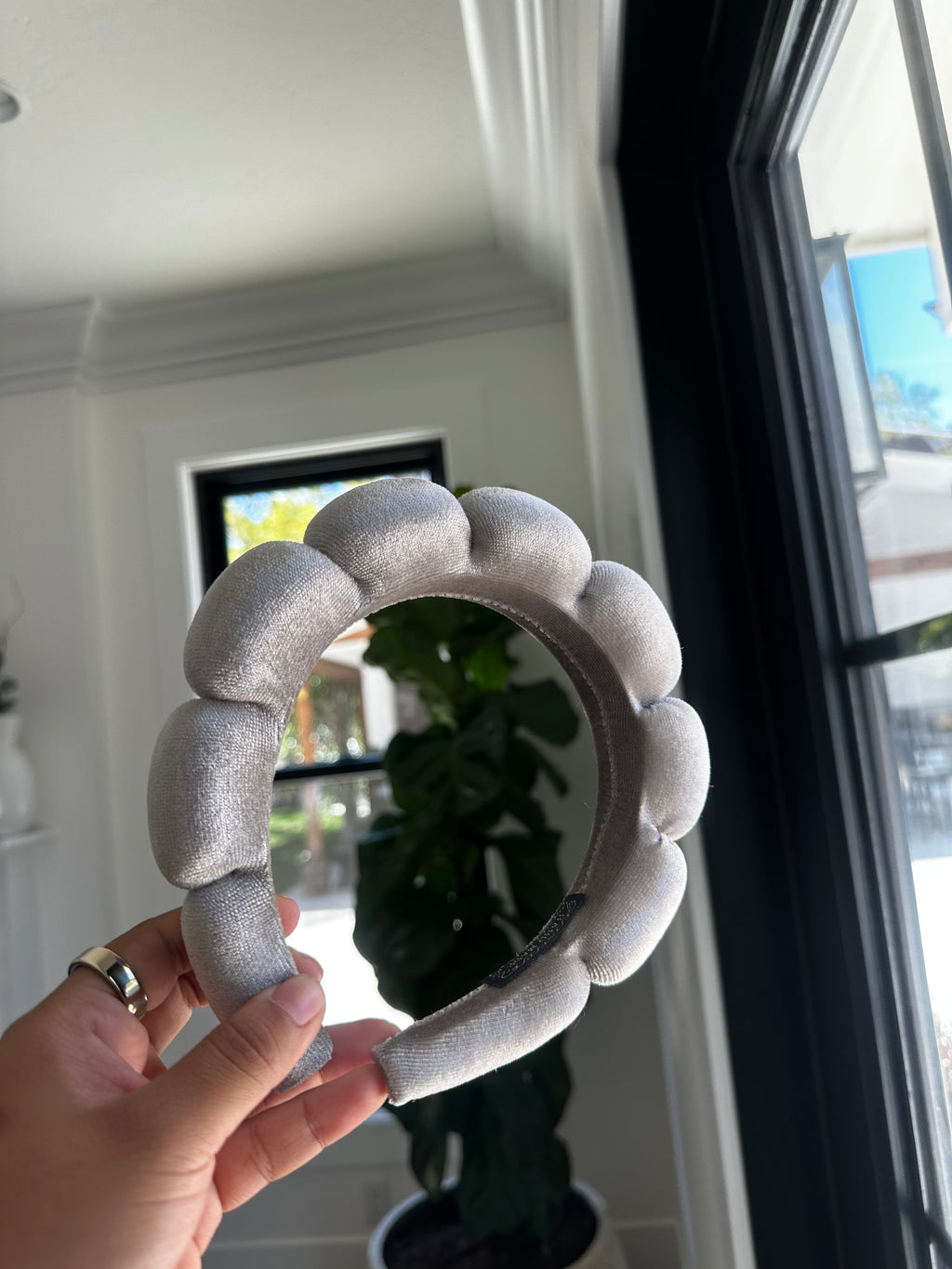 Gray Headband Hand Made