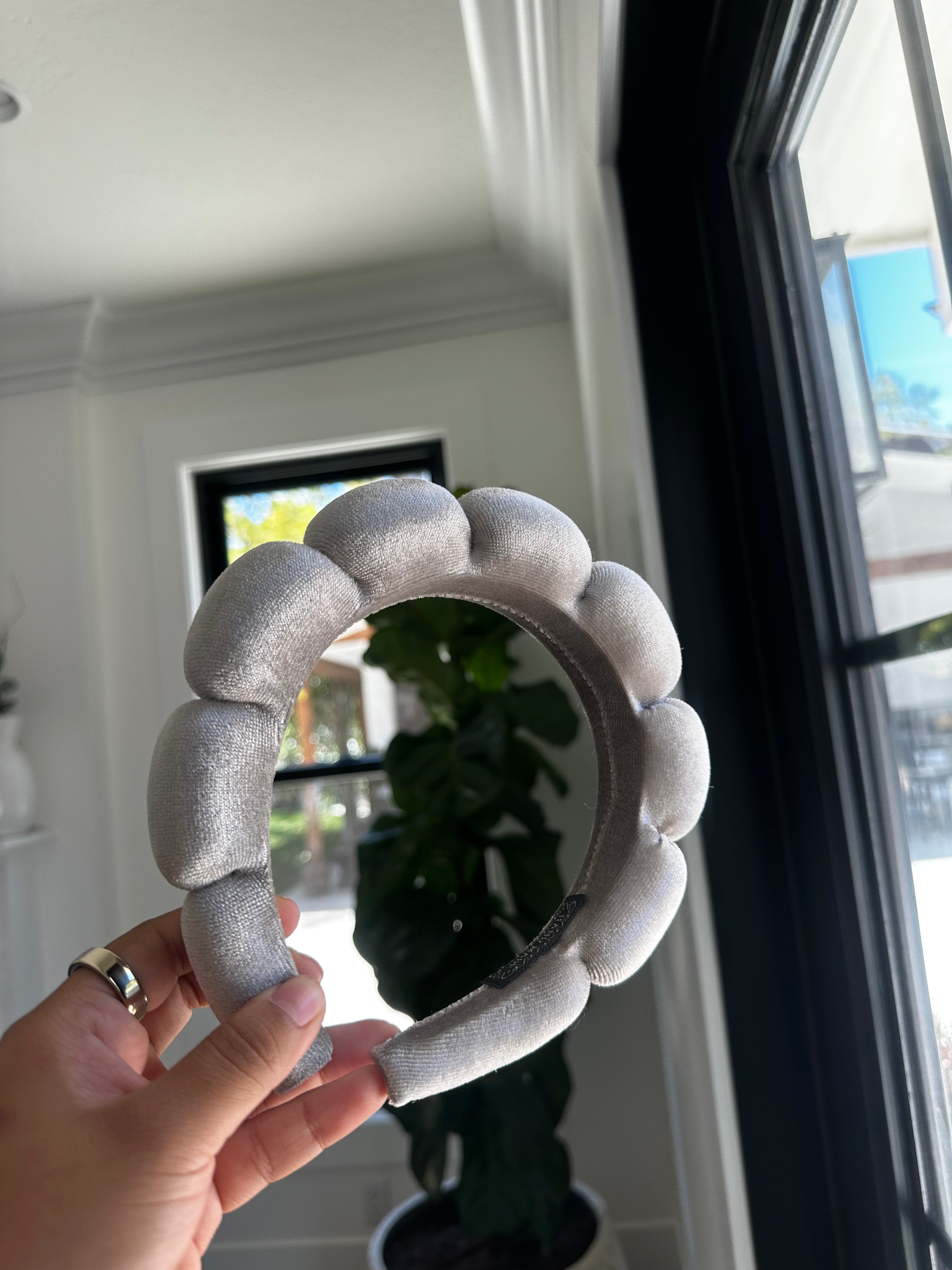 Gray Headband Hand Made