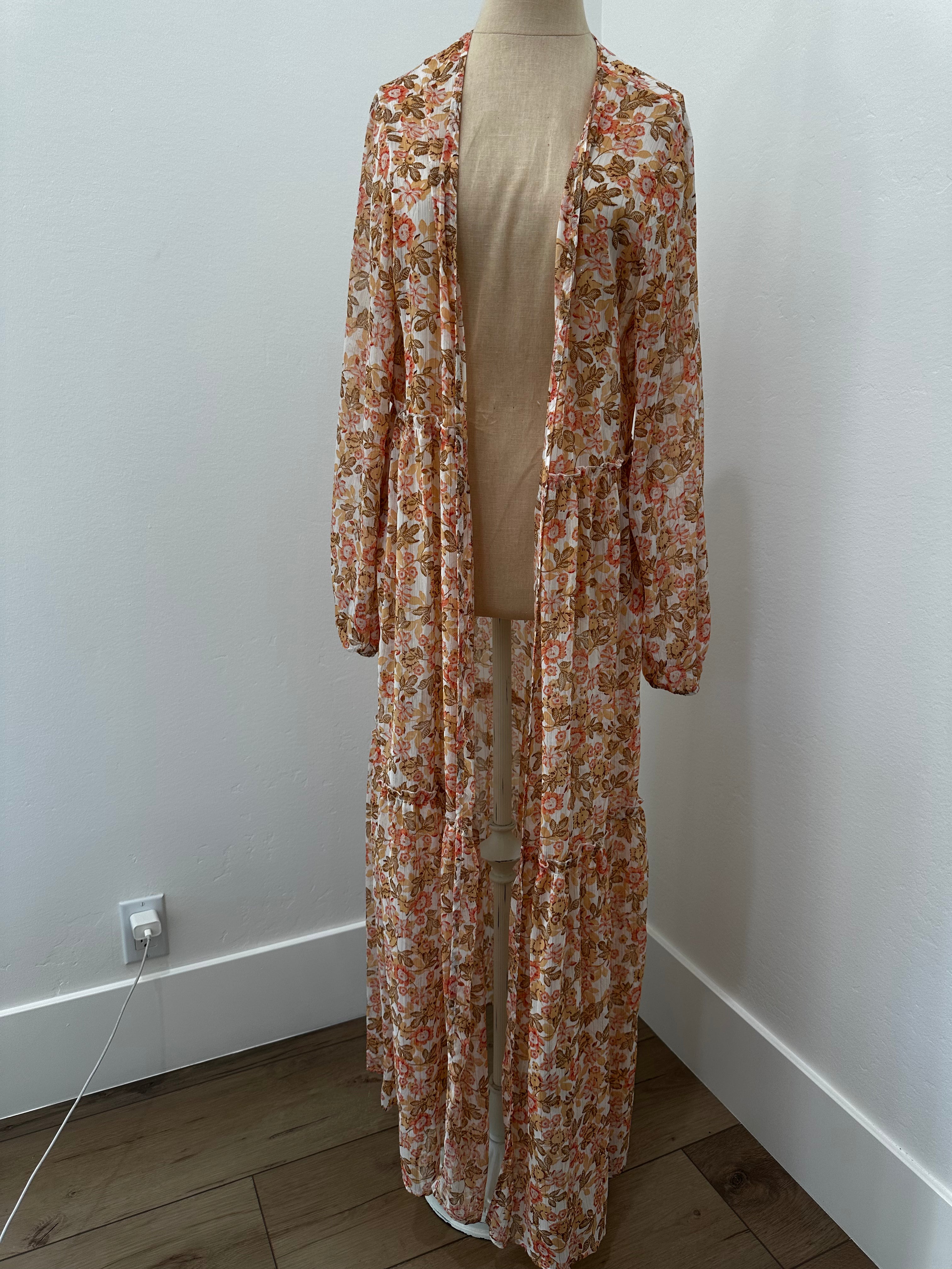 Floral Kimono (Size Medium)