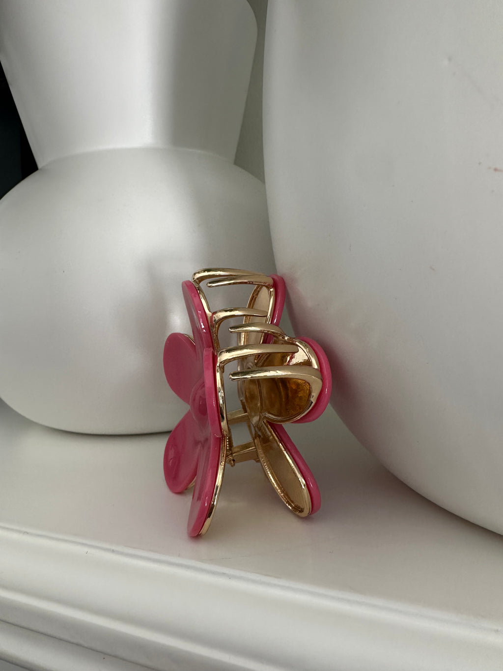 Pink Flower Clip