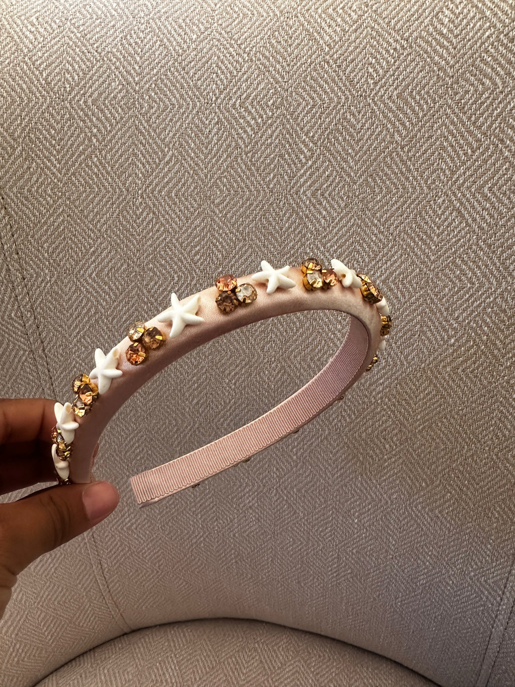 Starfish and Rhinestone Headband by Adorned