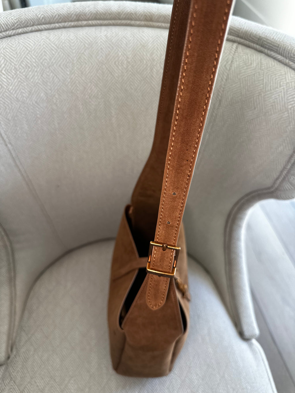 Suede Crossbody Brand Name Inspired