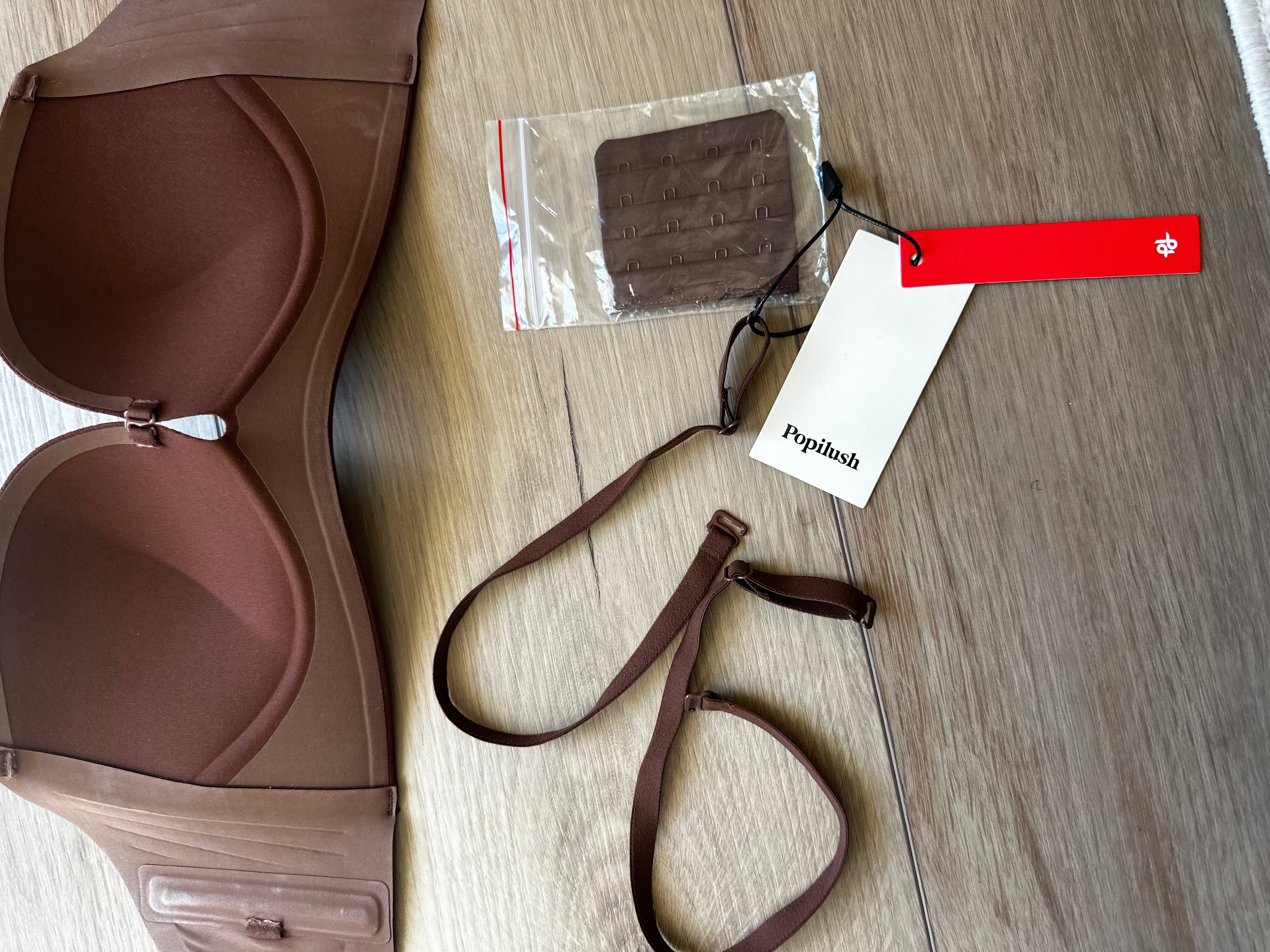 New Brown Strapless Bra (SIze Small)