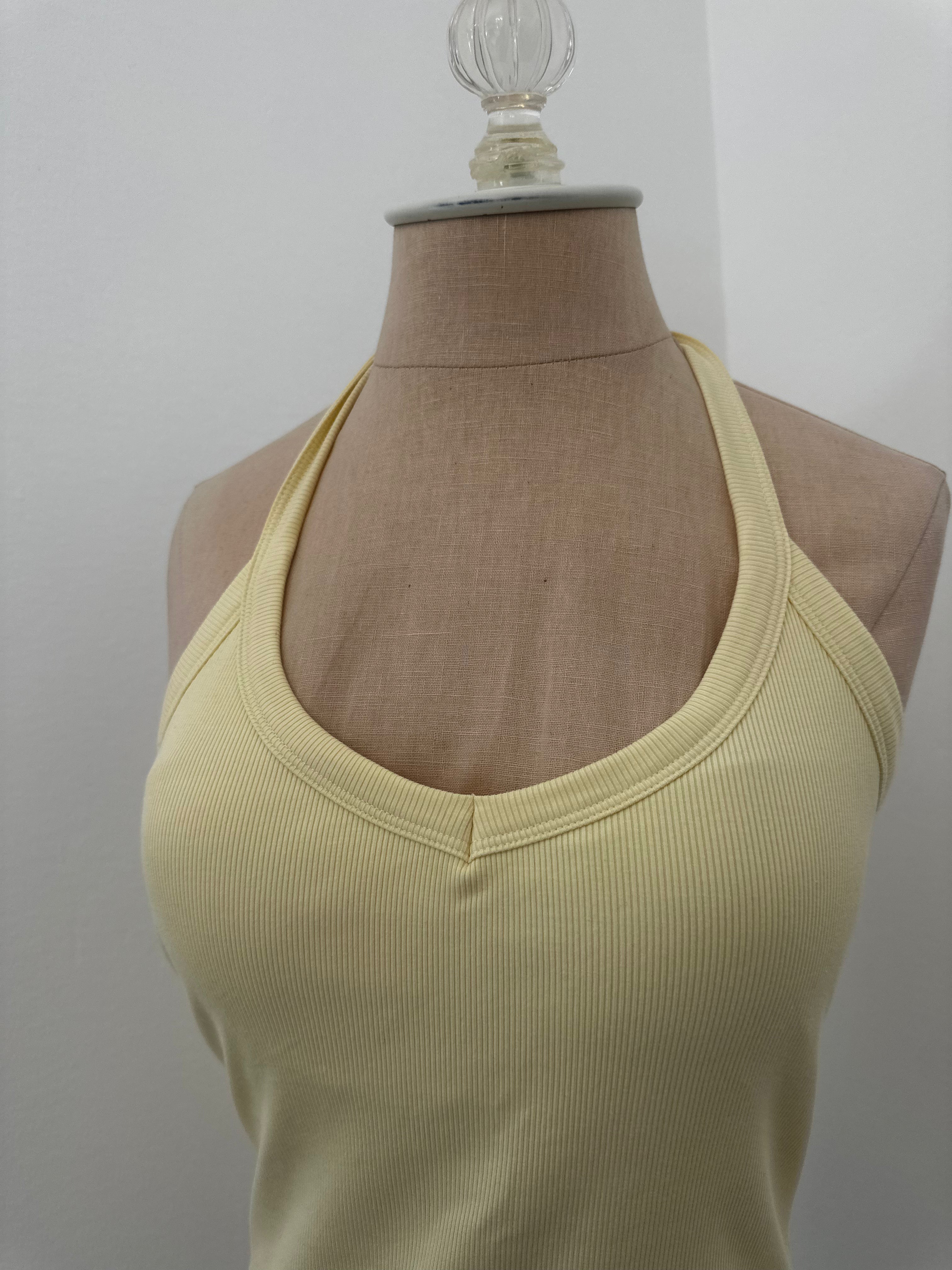 Yellow Halter Top (Size Medium)