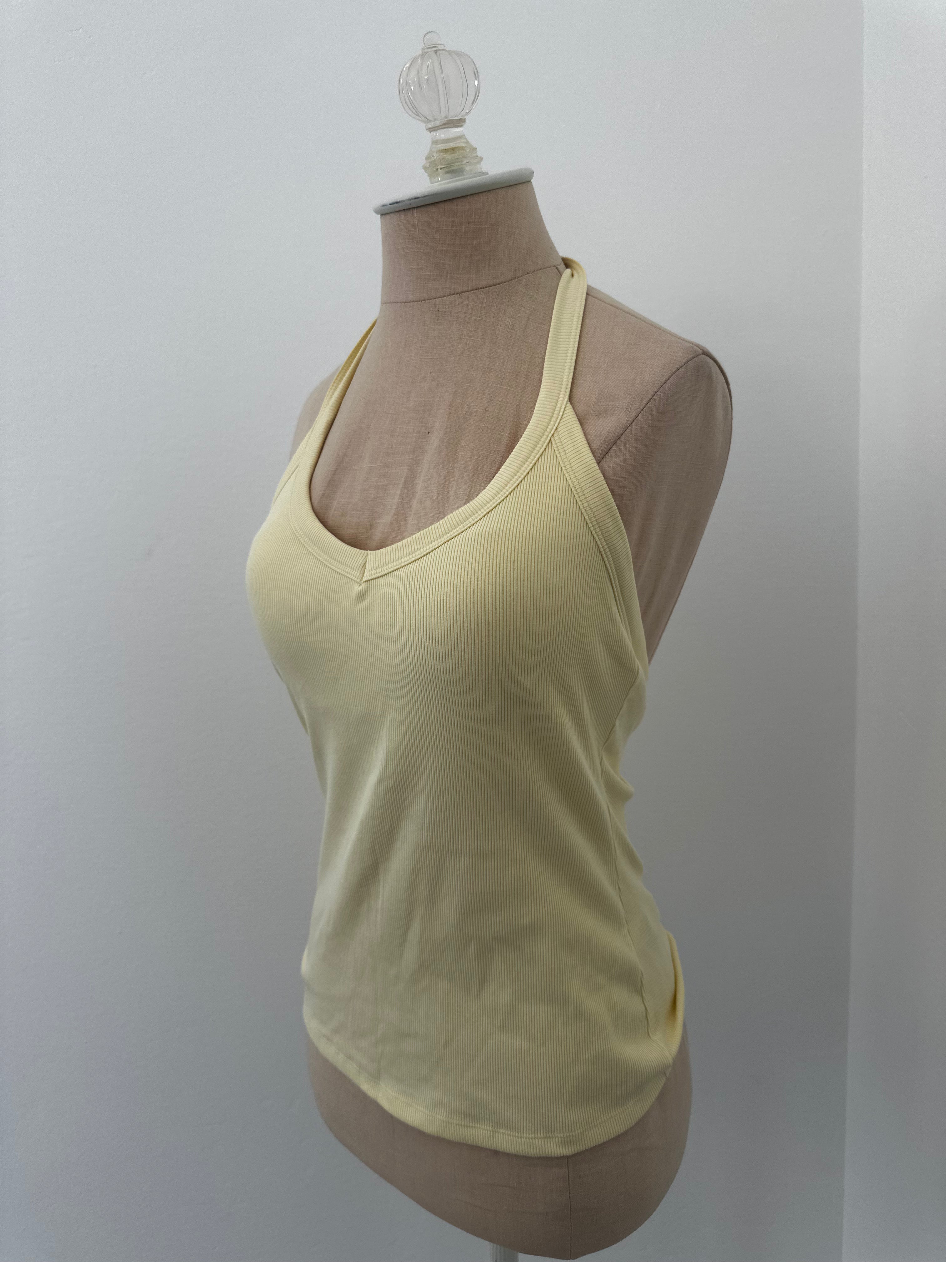 Yellow Halter Top (Size Medium)