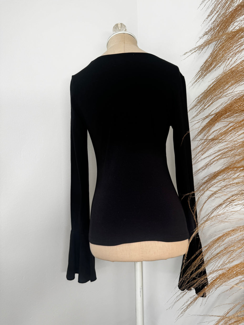 Flared Black Long Sleeve