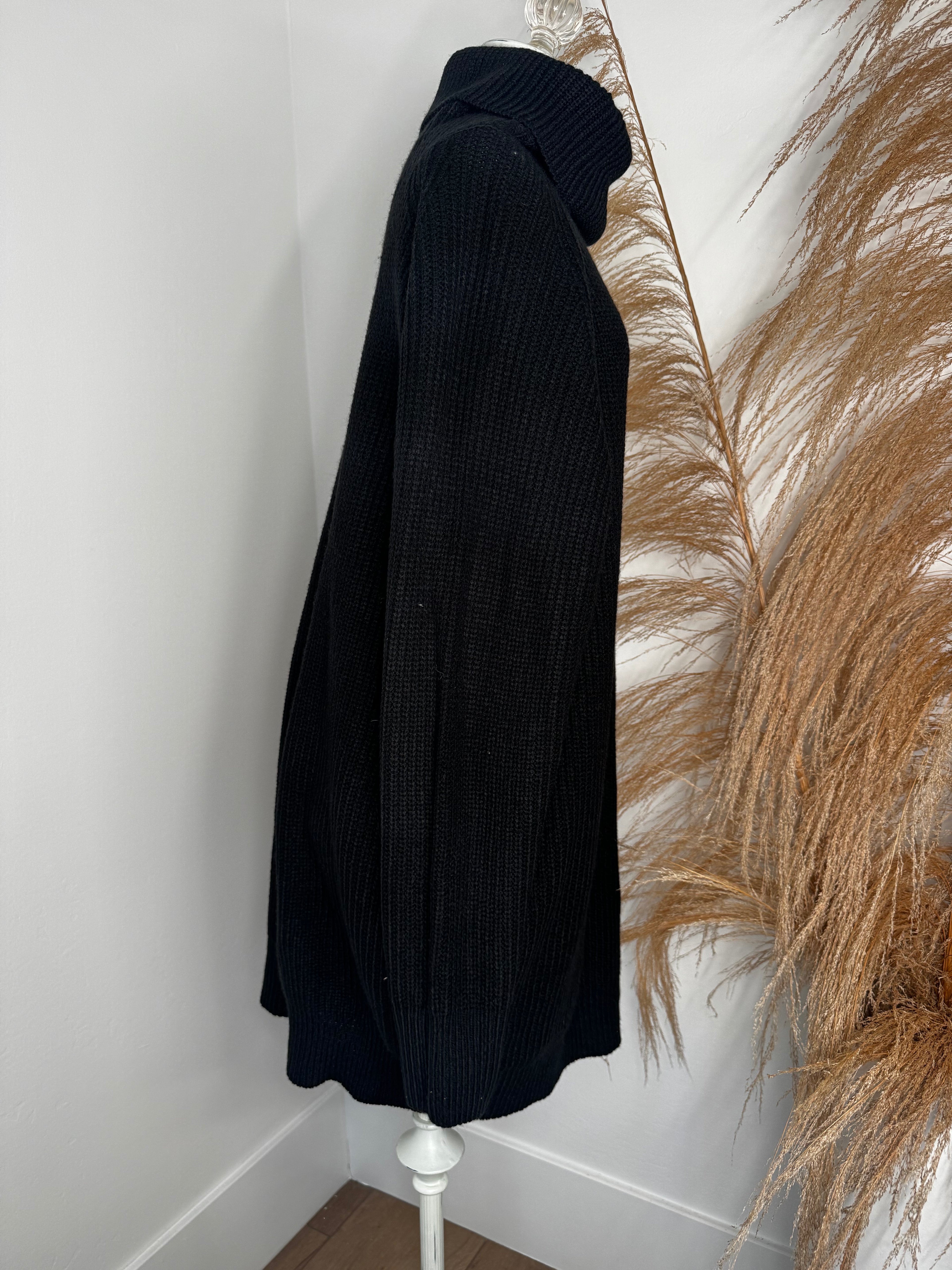 Black Turtleneck Sweater Dress