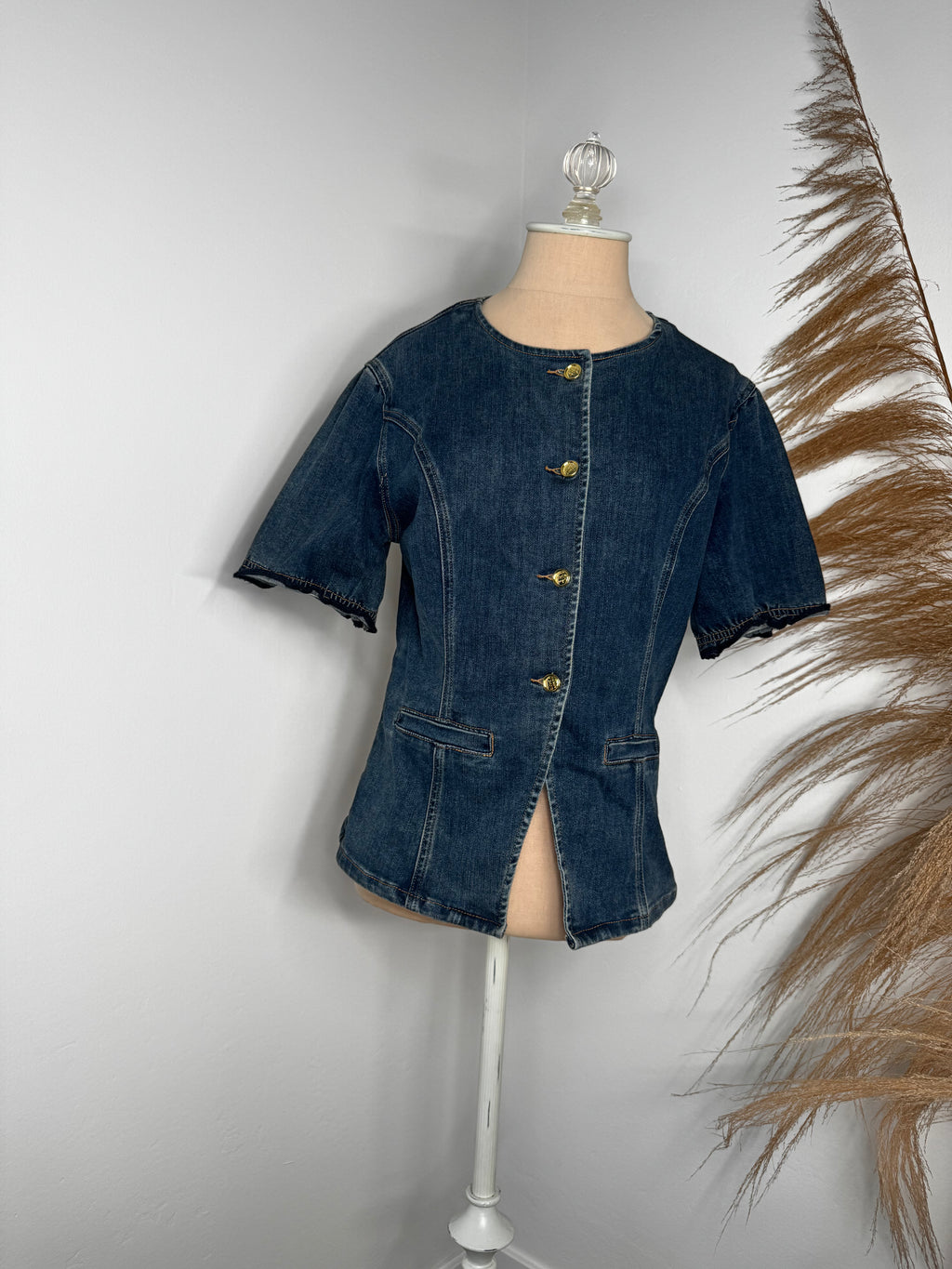 Denim Top and Short Set
